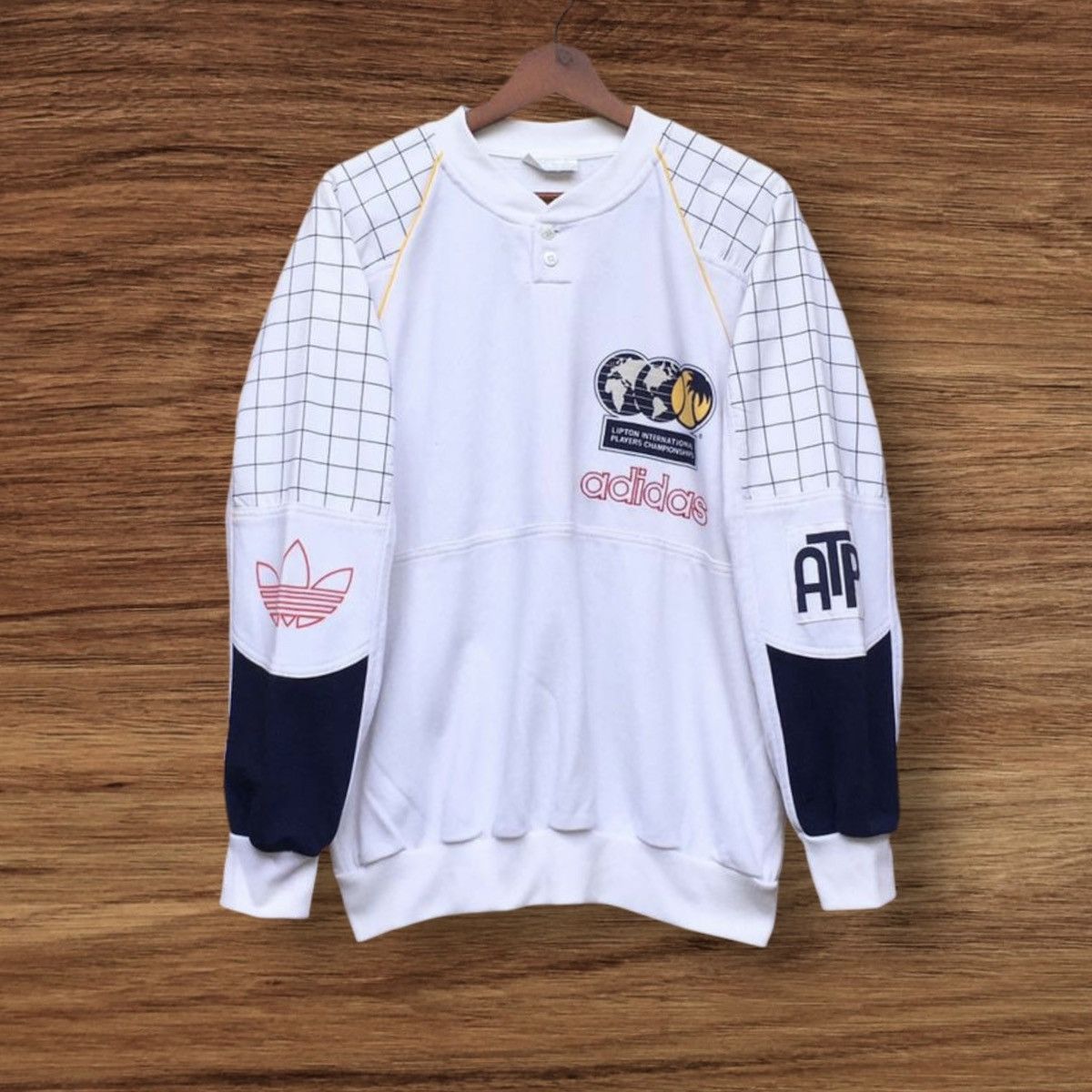 Adidas × Vintage Vintage Adidas ATP Lipton Players Championship Sweatshirt Size US M / EU 48-50 / 2 - 2 Thumbnail