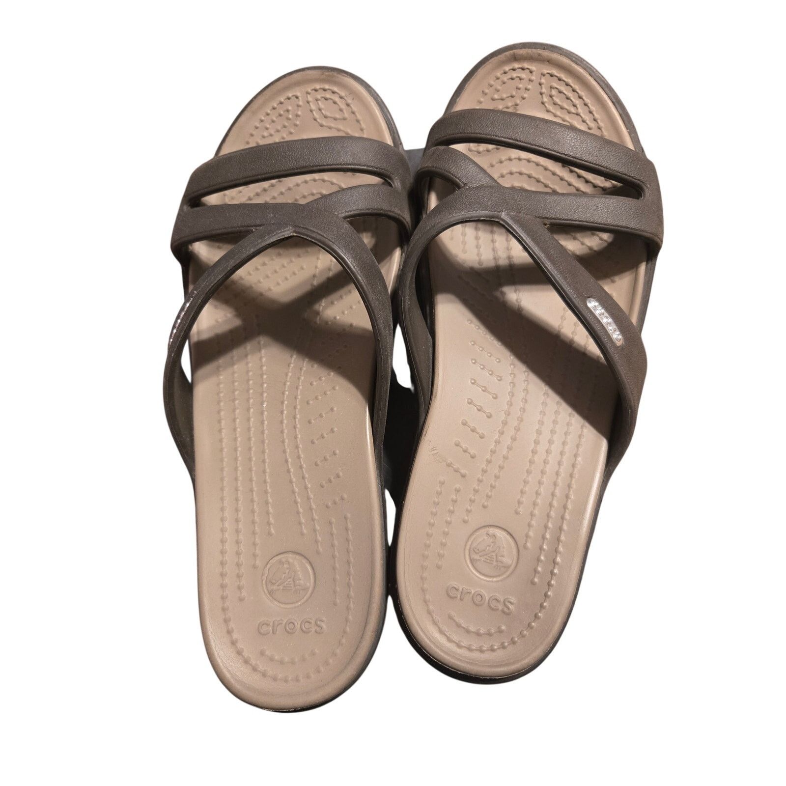 Crocs Crocs Meleen Sandal Women's Size 8 Espresso Comfort Slides Size US 8 / IT 38 - 5 Thumbnail