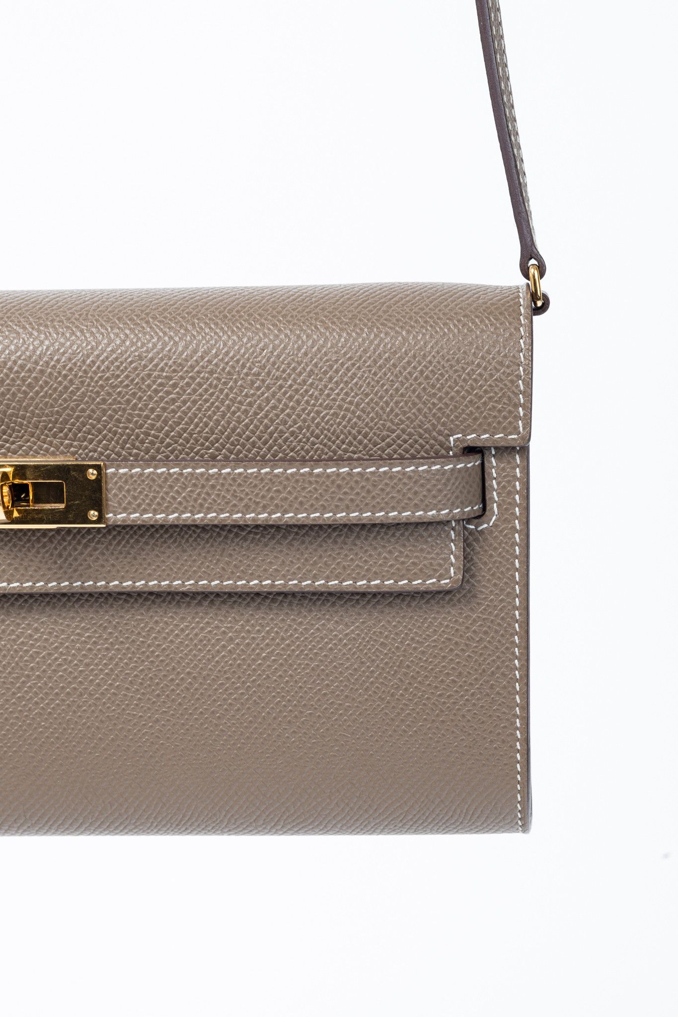 Hermes Hermes Kelly To Go Etoupe Epsom Leather GHW Wallet Size ONE SIZE - 7 Thumbnail