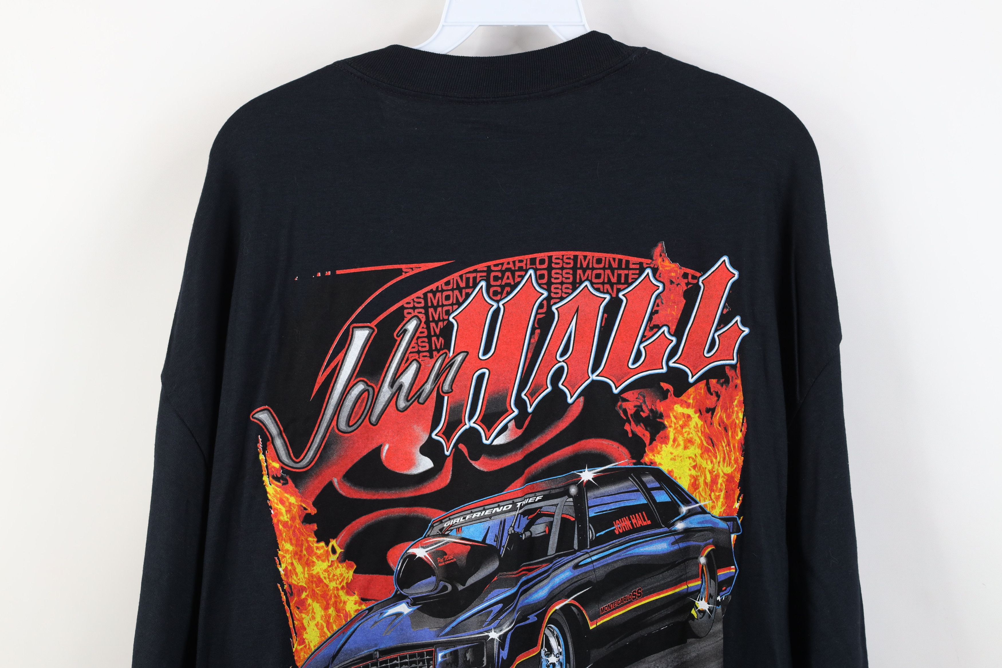 Vintage Vintage Y2K Batman John Hall Racing Long Sleeve T-Shirt Size US XL / EU 56 / 4 - 14 Thumbnail