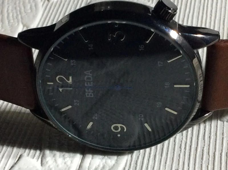 BREDA Breda Black dial brown leather strap watch Size ONE SIZE - 7 Thumbnail