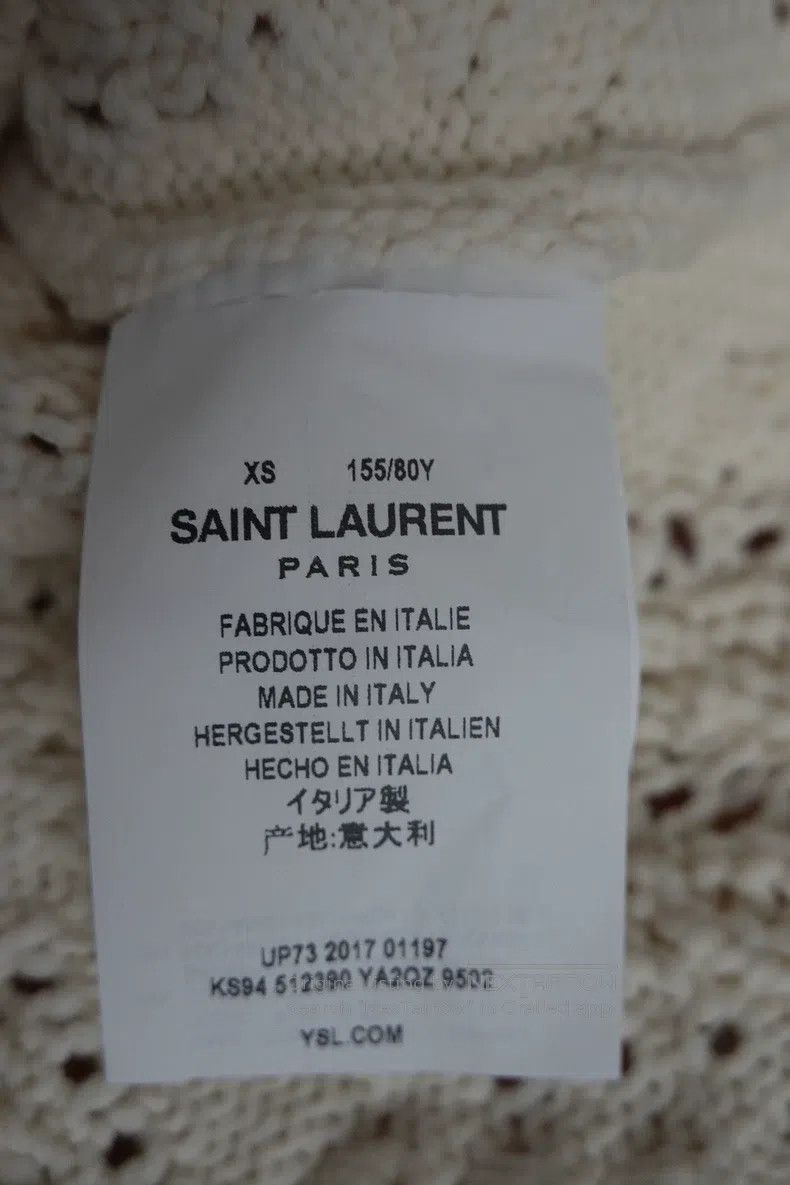 Saint Laurent Paris Saint Laurent Paris Women's Cutout Knit Sweater Size XS / US 0-2 / IT 36-38 - 6 Thumbnail
