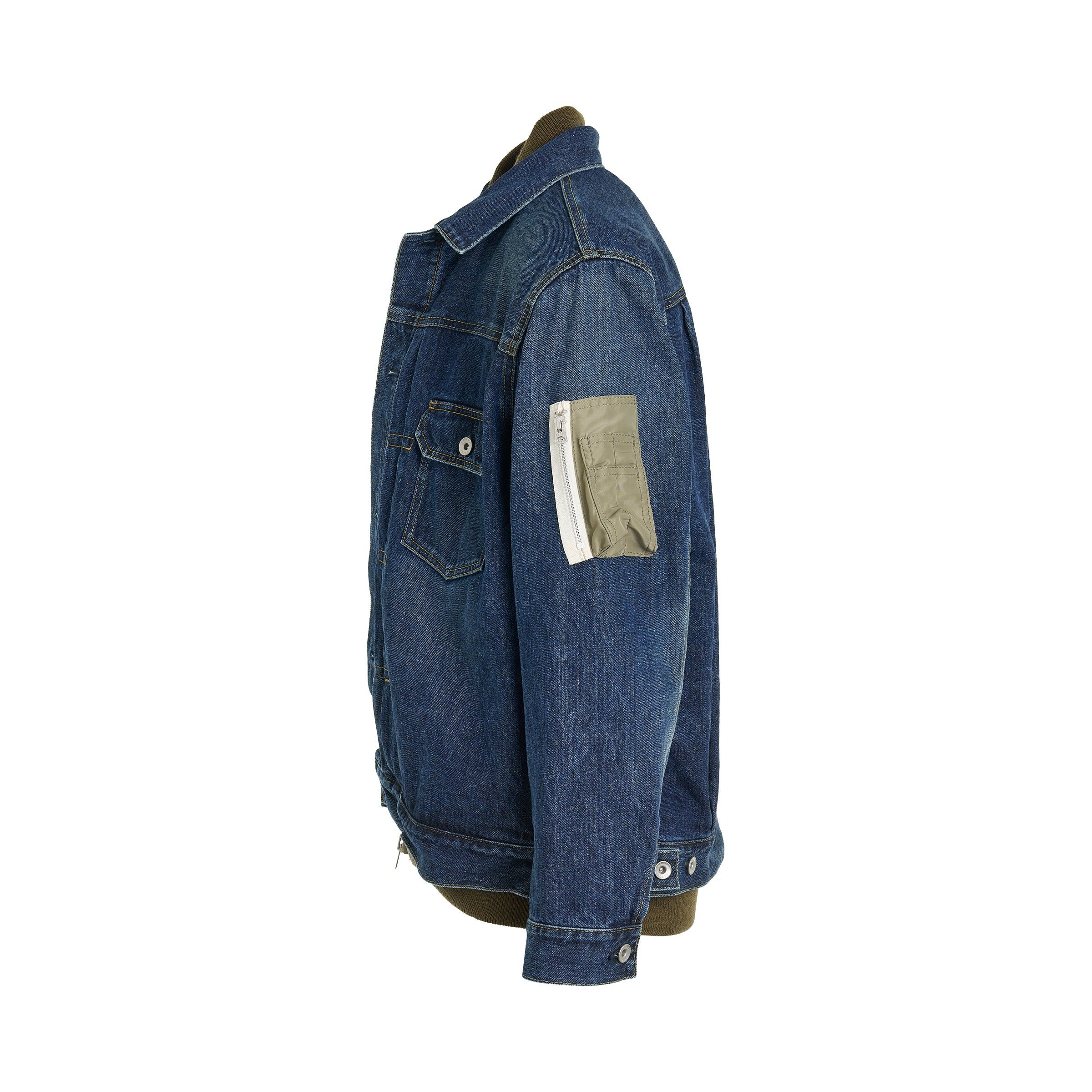 Sacai o1mris0824 Denim Blouson in Blue Size US S / EU 44-46 / 1 - 3 Thumbnail