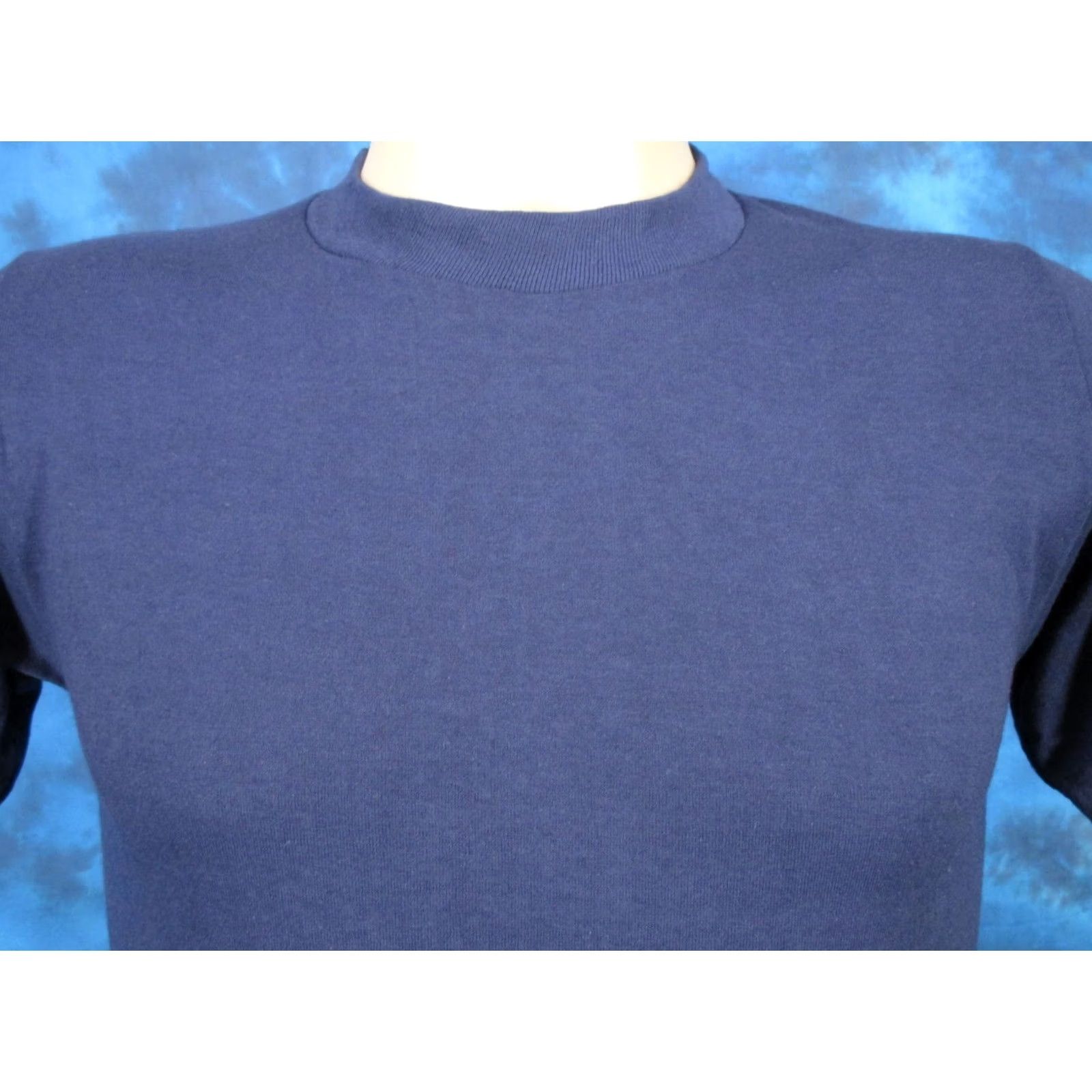 Jerzees VINTAGE Jerzees T-Shirt Navy BLUE 80s 90s NOS Cotton-Blend Paper Thin Short Sleeve Mens XS Size US XS / EU 42 / 0 - 5 Thumbnail