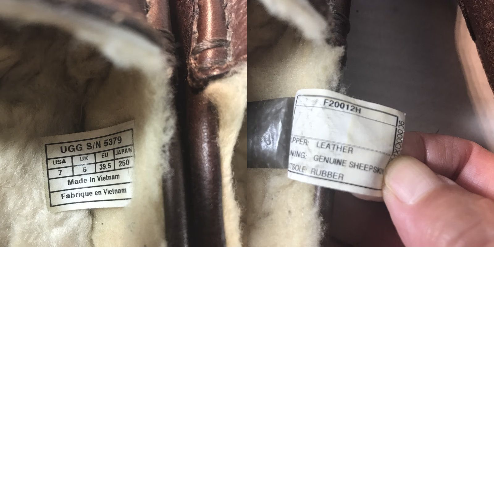 Ugg Ugg Leather Loafers Mens Size 7 Brown Casual Comfort Sheepskin Rubber Sole Vietnam Size US 7 / EU 40 - 8 Thumbnail
