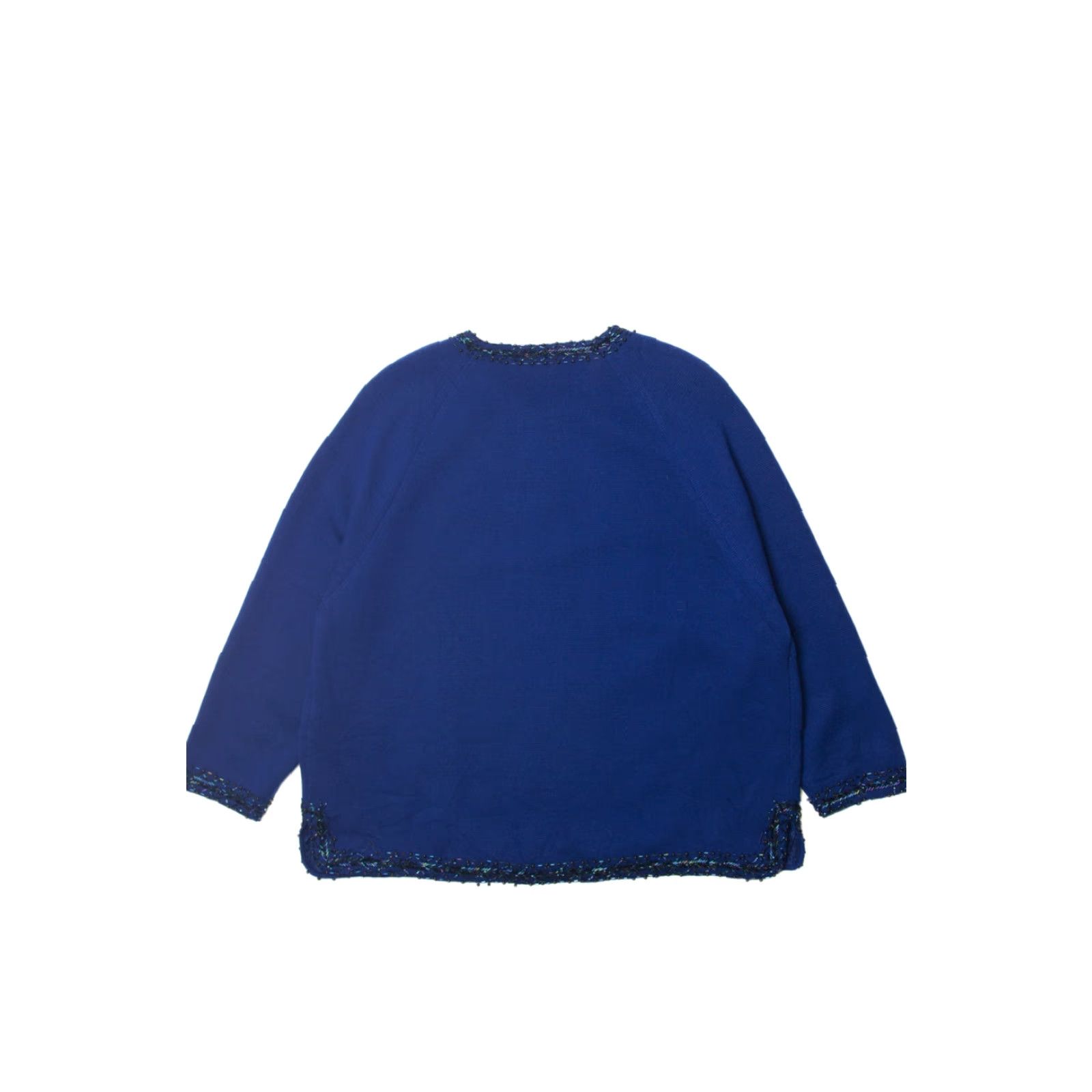 Vintage VINTAGE Blue Bead Embroidered Cardigan Shirt Womens Size L / US 10 / IT 46 - 3 Thumbnail