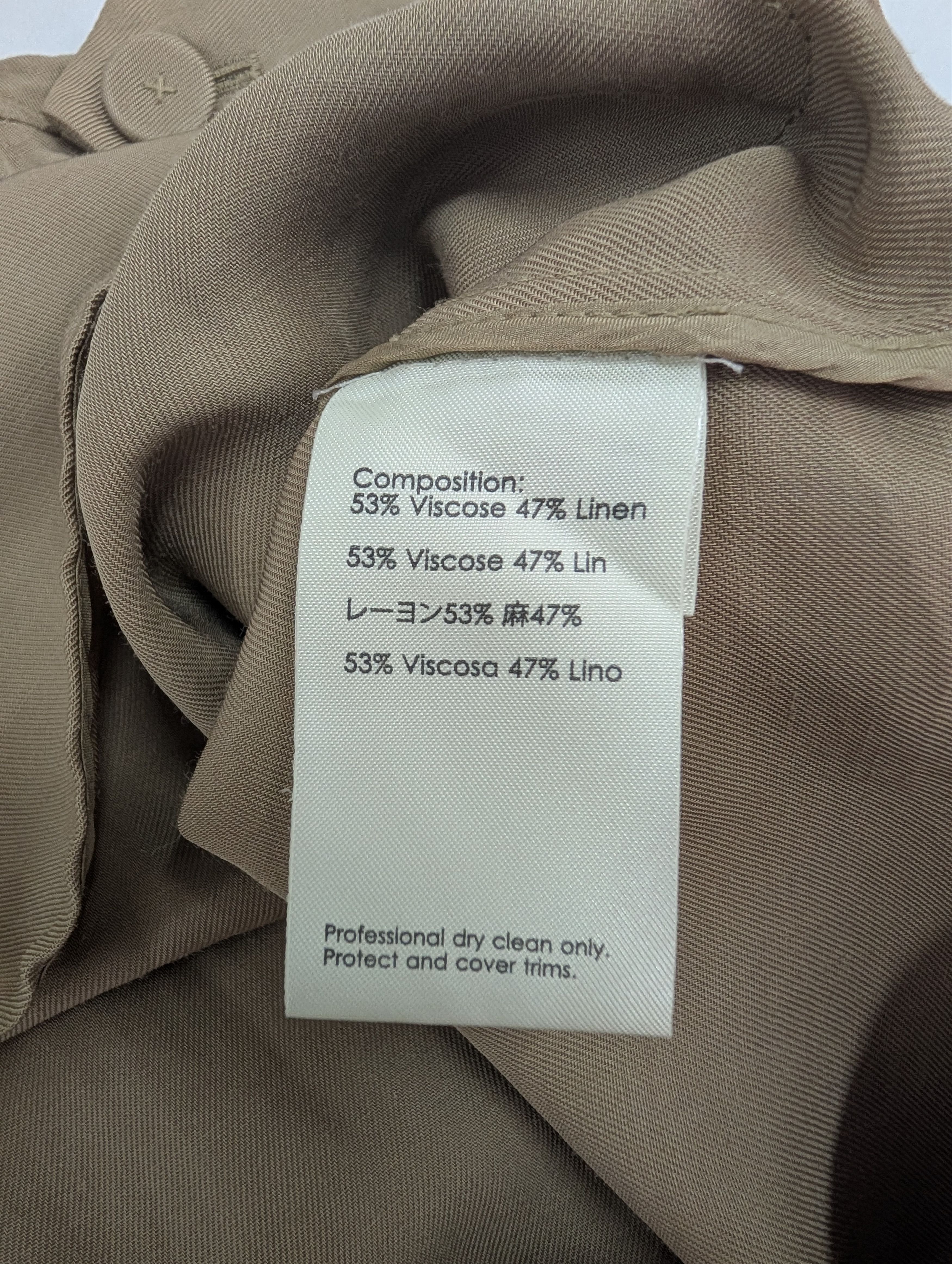 3.1 Phillip Lim 3.1 Philip Lim Beige Shirt Dress With Waistbelt Size XS / US 0-2 / IT 36-38 - 7 Thumbnail
