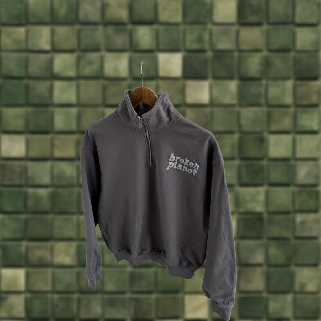 Broken Planet Broken Planet Shirt Mens M Gray Shadow Zip Sweatshirt Grey Size MediumOversized Boxy Fit Size US M / EU 48-50 / 2 - 1 Thumbnail