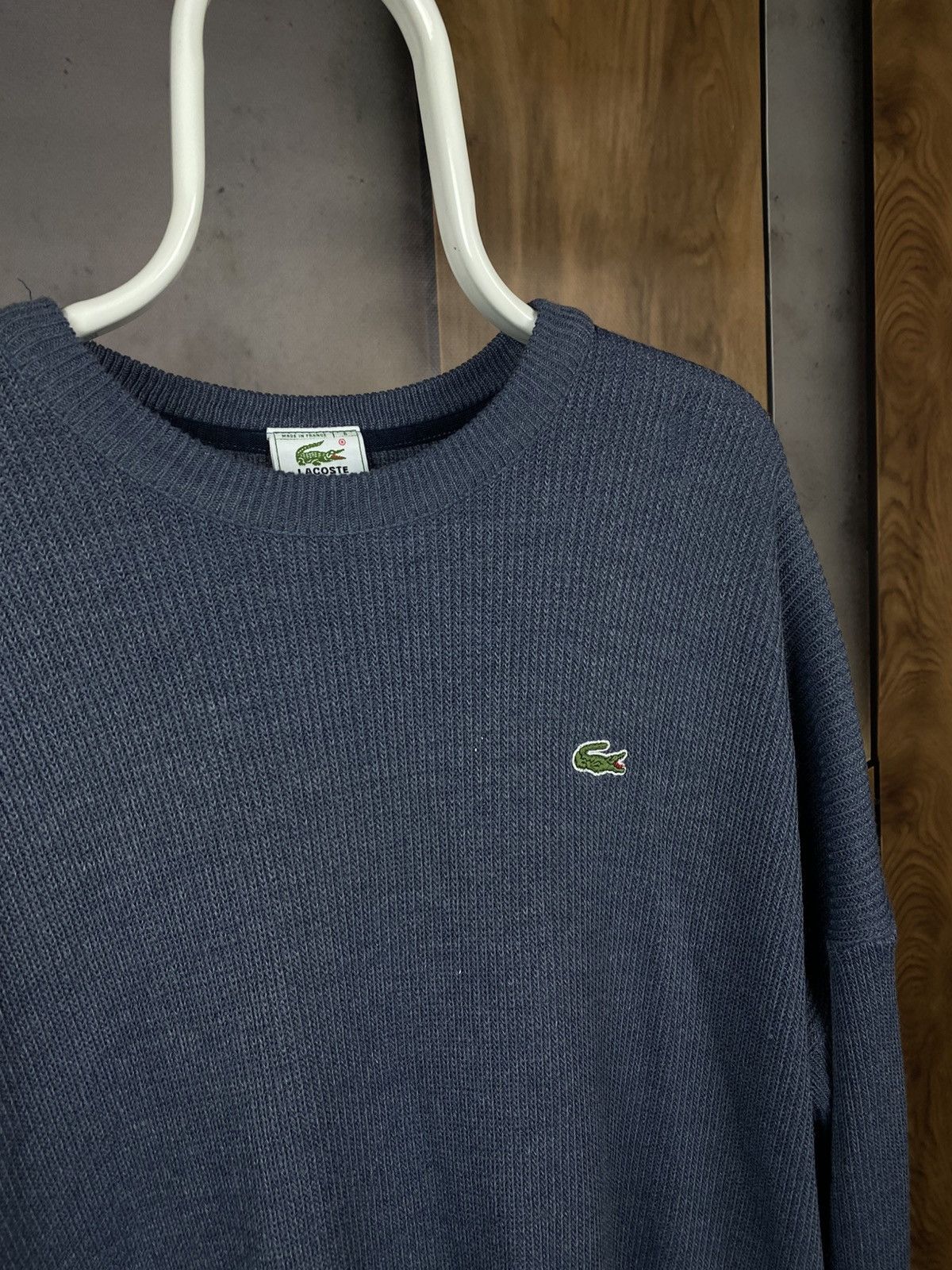 Lacoste 🐊Vintage 90s Sweatshirt Sweater Lacoste Knit Made In France🐊 Size US XL / EU 56 / 4 - 2 Thumbnail