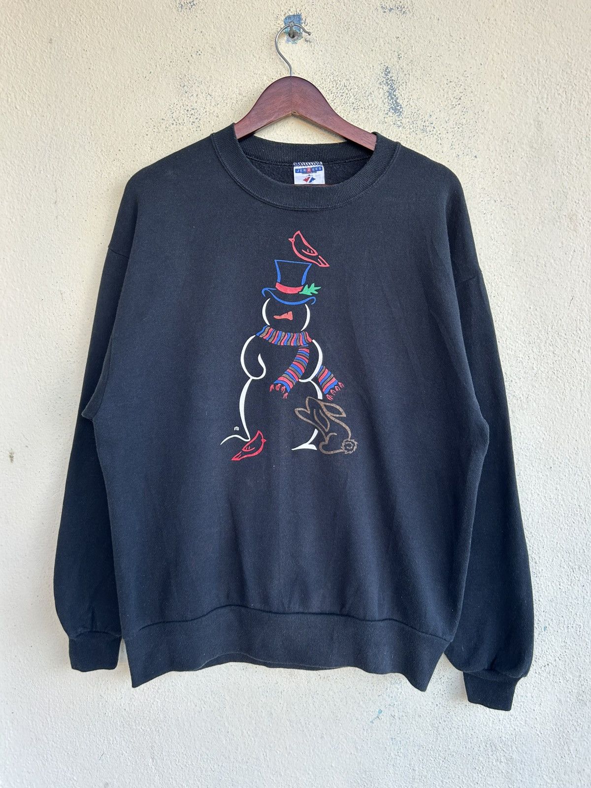 Vintage Jerzees Snowman Crewneck Sweatshirt