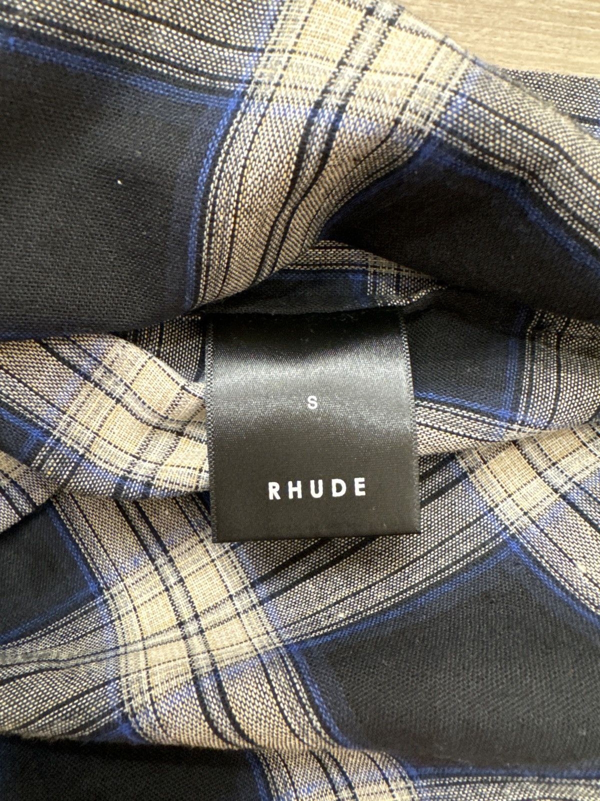 Rhude Rhude Plaid Flannel Long Sleeve Shirt - Size S Size US S / EU 44-46 / 1 - 3 Thumbnail