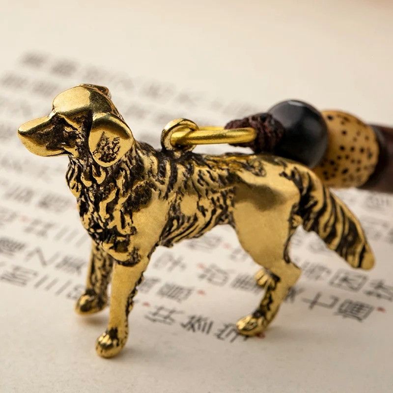Other Dog Keyring Car Keychain Brass Holder Hanging Charms Size ONE SIZE - 2 Thumbnail