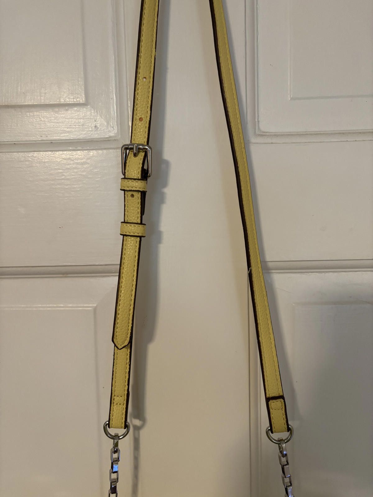 Elie Tahari NEW Tahari Yellow Women's Leather Shoulder Bag w Chain Strap Size ONE SIZE - 5 Thumbnail