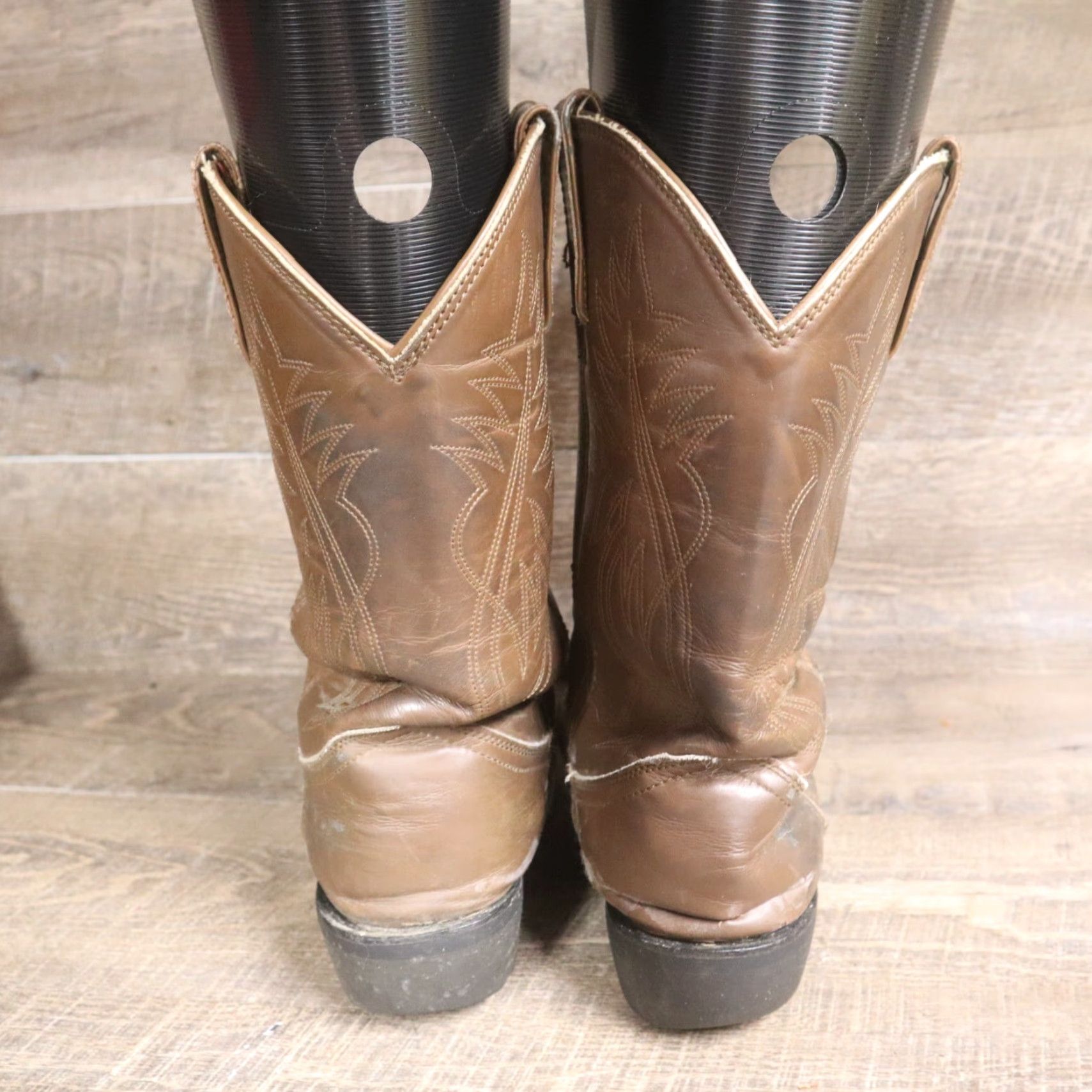 Justin Boots Justin Leather Boots Western Cowboy 12" Leather upper Adult Men's Size 13 Size US 13 / EU 46 - 4 Thumbnail