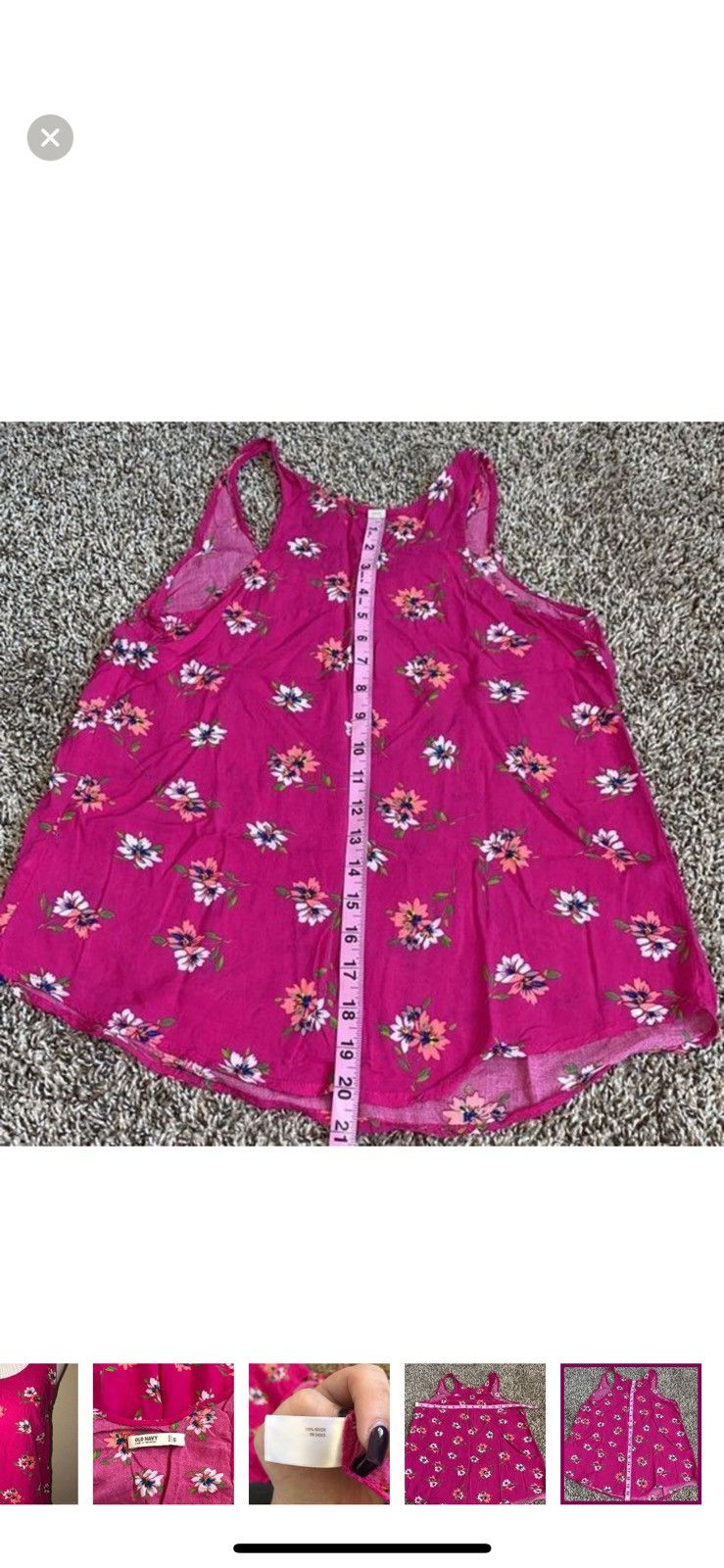 Old Navy Old navy small floral tank top Size S / US 4 / IT 40 - 5 Thumbnail