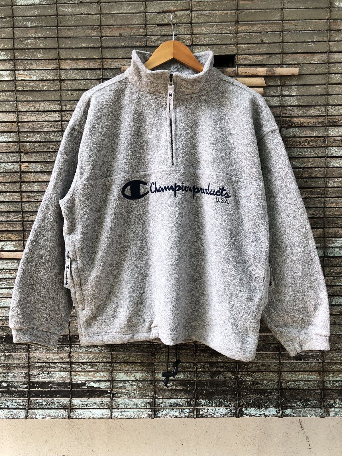 🔥Vintage🔥90s Champion Polartec Halfzipper Sweatshirt