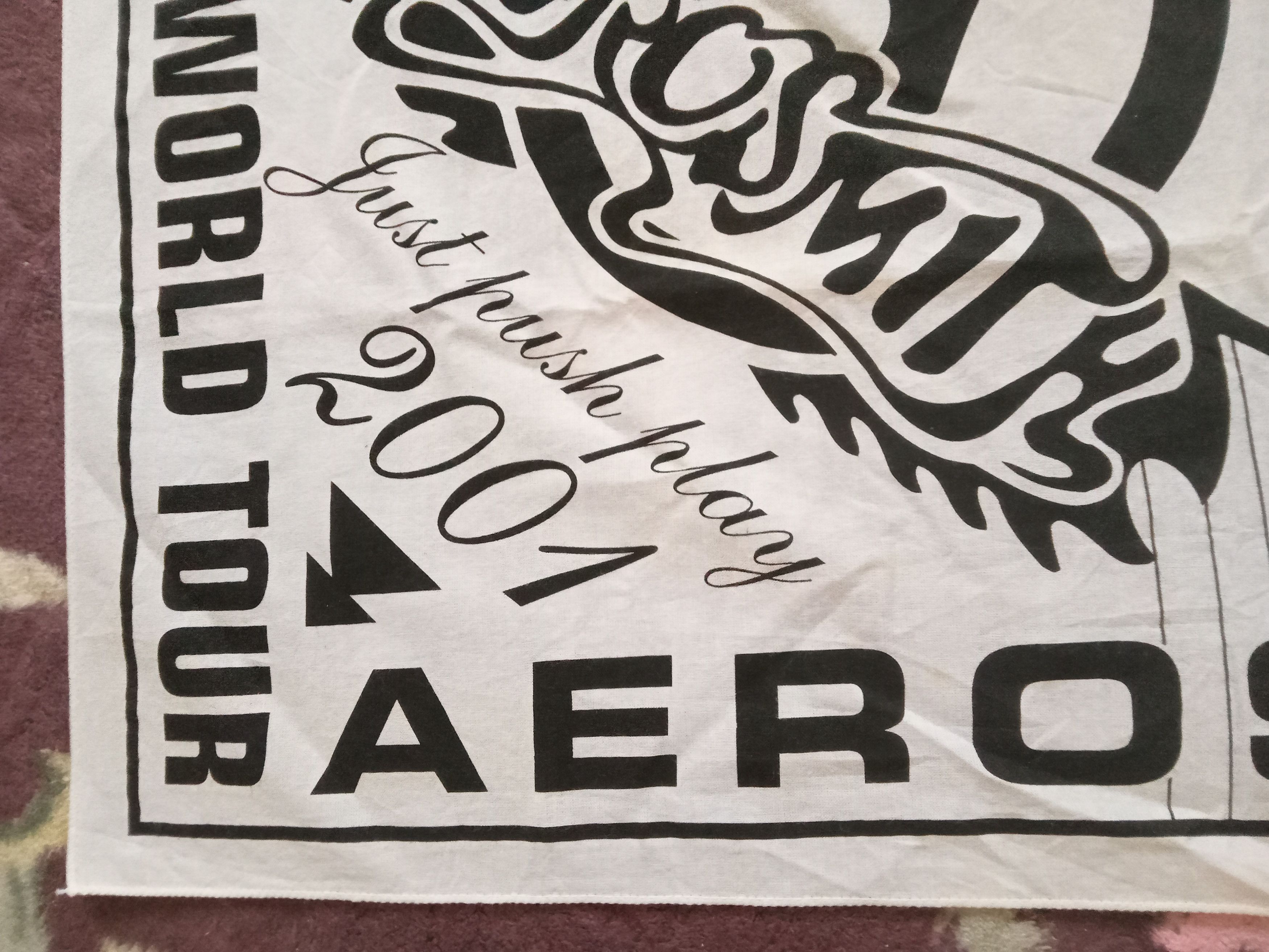 Aerosmith × Vintage Aerosmith World Tour 2001 Bandana / Handkerchief Size ONE SIZE - 2 Thumbnail