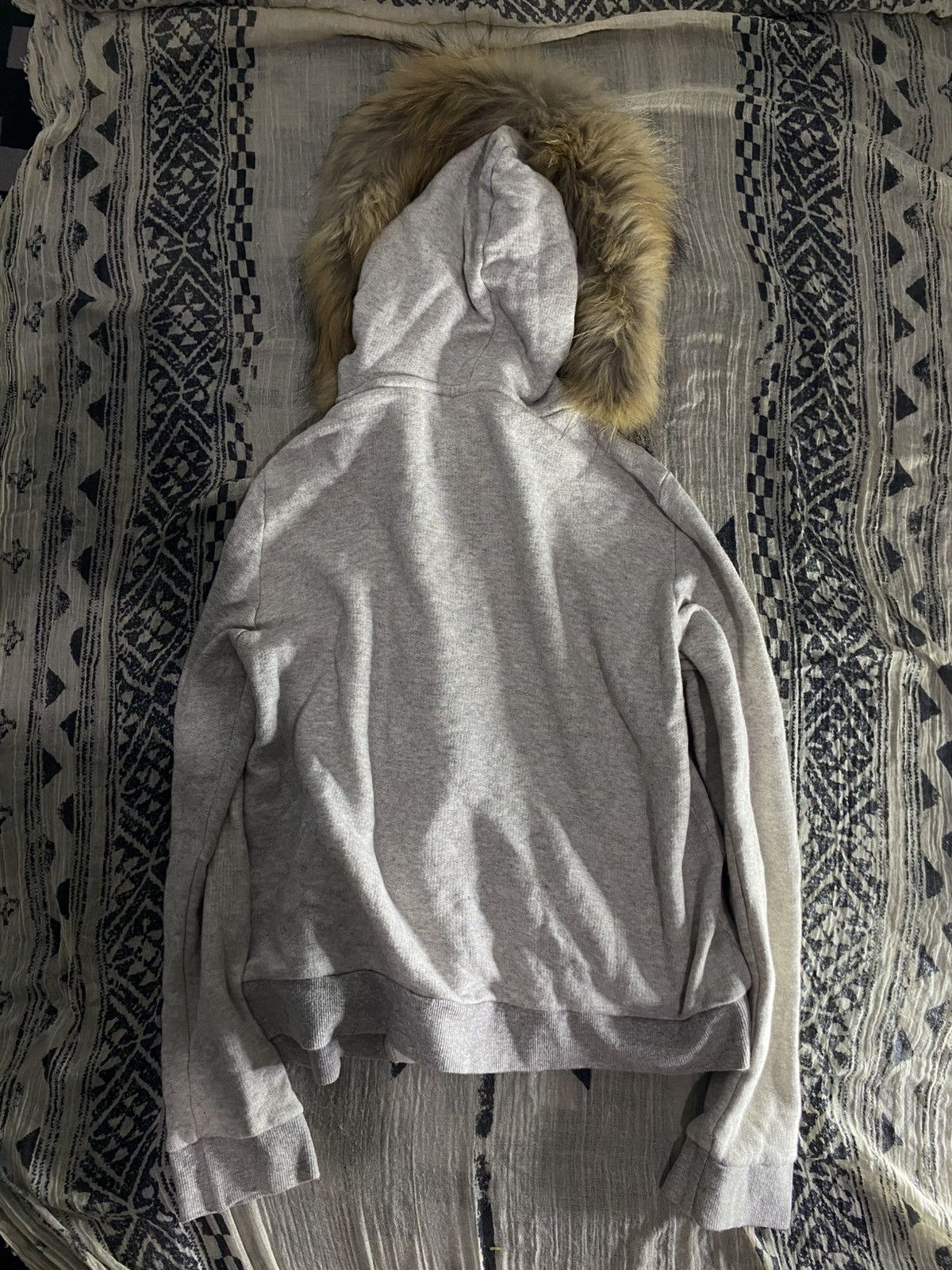 Le Grande Bleu (L.G.B.) Japanese unknwn faux Fur assymmetric punk hoodie Size US S / EU 44-46 / 1 - 2 Thumbnail