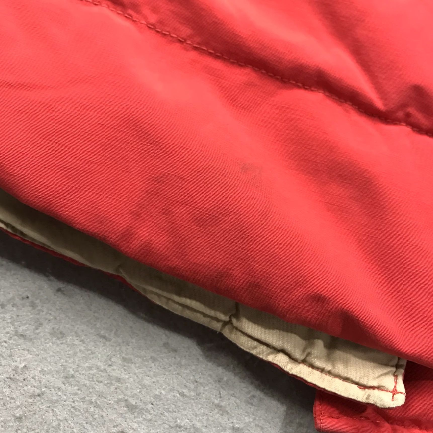 Vintage Denim & Supply Ralph Lauren Vest Womens Small Red Fur Trim Down Puffer Hood Snap Vest Vintage S Womens Size S / US 4 / IT 40 - 7 Thumbnail
