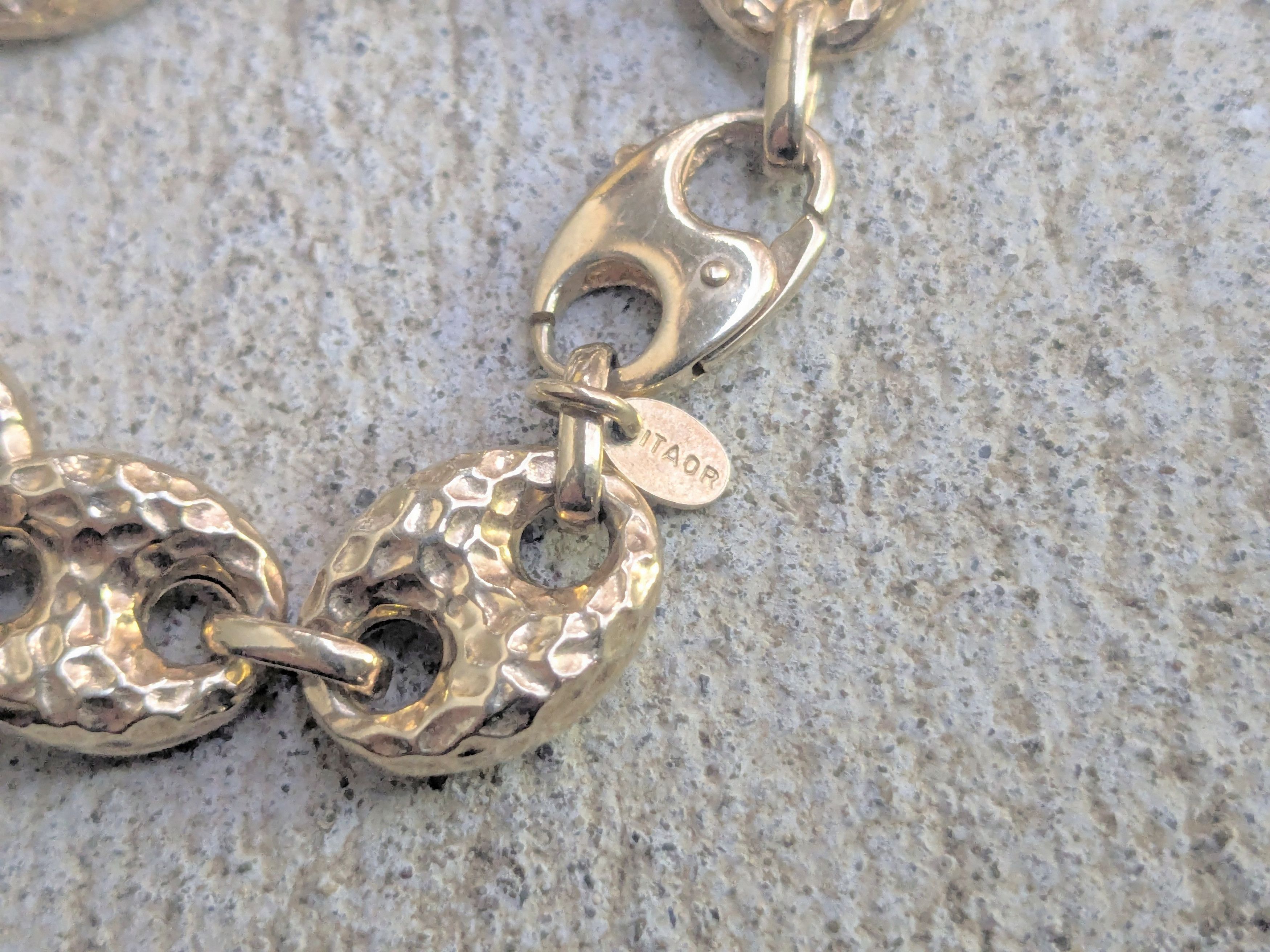 Sterling Silver Itaor Sterling Silver Bracelet Anchor Mariner 8 Italy Size ONE SIZE - 3 Thumbnail
