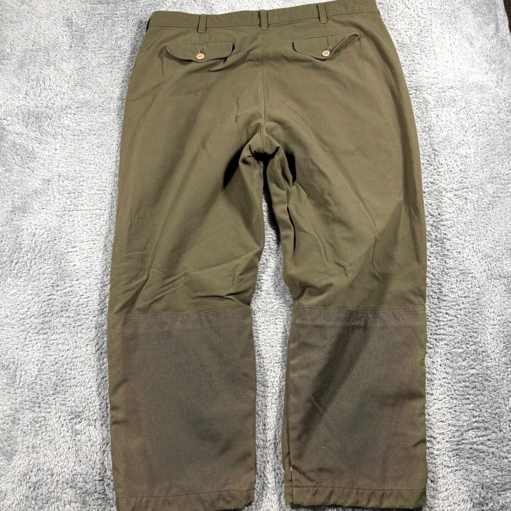 Vintage LL Bean Upland Hunting Pants Olive Green Nylon Brush Guard Field 40x29 Mens Size US 40 / EU 56 - 4 Thumbnail