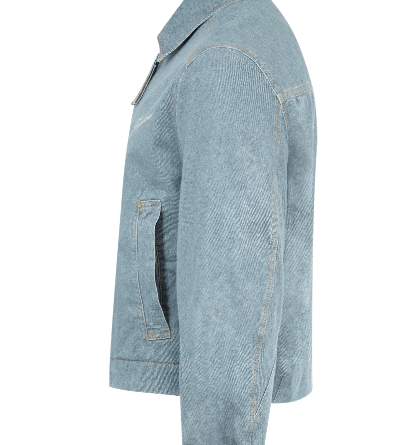 Jacquemus o1h1sh11225 Zipped Denim Jacket in Blue Size US M / EU 48-50 / 2 - 3 Thumbnail