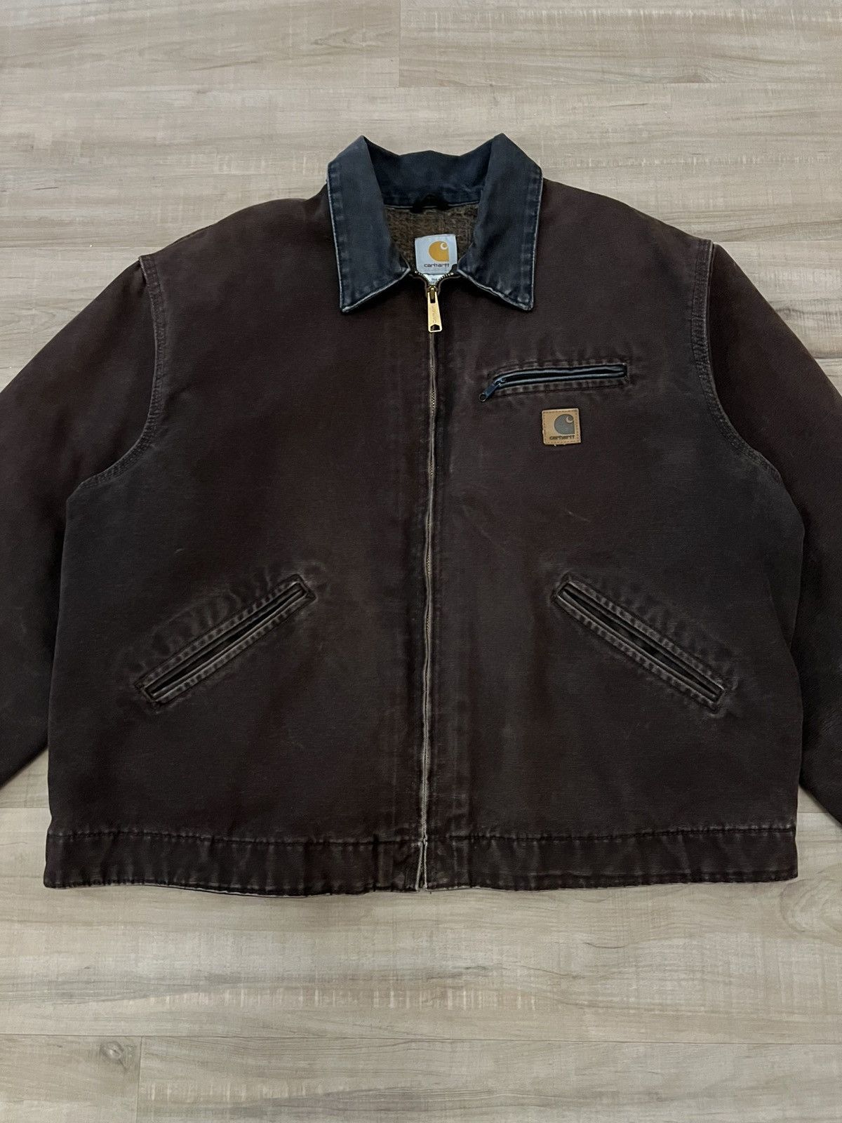 Carhartt Vintage Carhartt J97 DKB Detroit Jacket Size Large Excellent Size US L / EU 52-54 / 3 - 2 Thumbnail