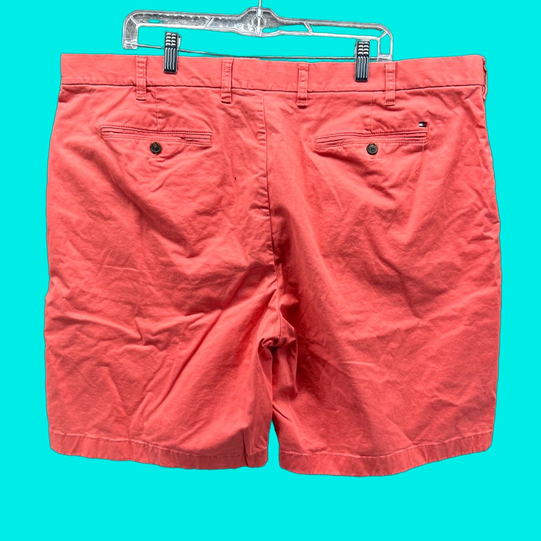 Tommy Hilfiger Tommy Hilfiger Shorts Mens 42 Peach Chino Flat Front Canvas Cotton Classic Size US 42 / EU 58 - 1 Thumbnail