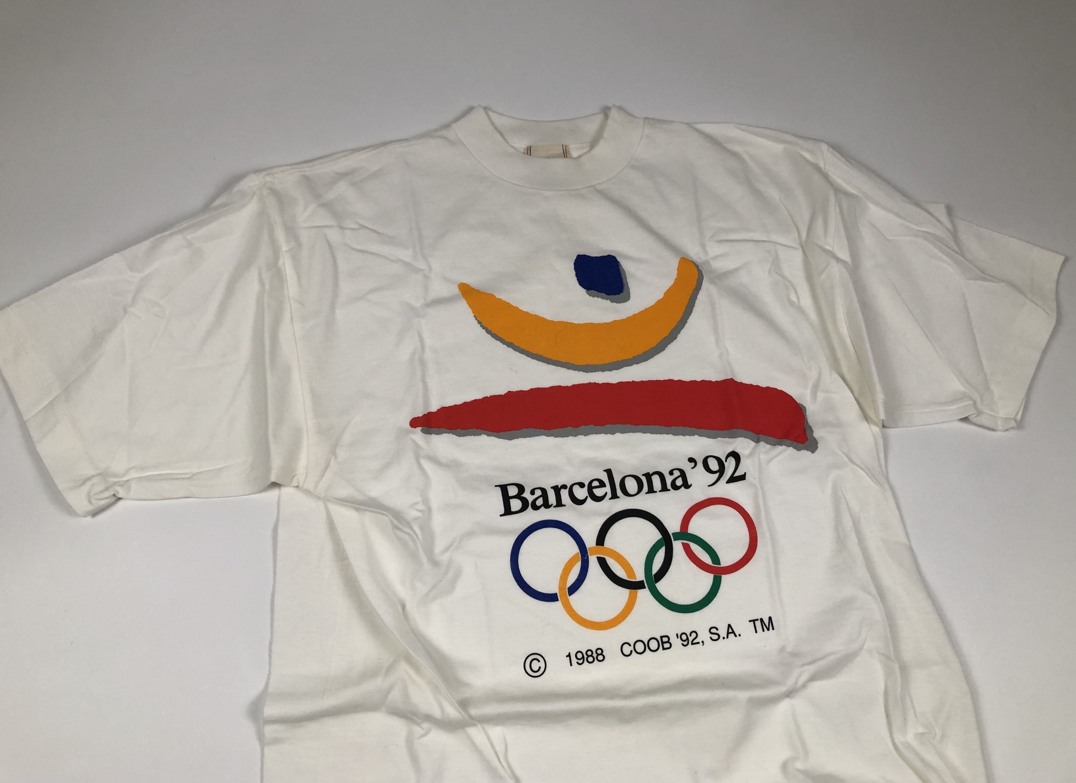 Vintage 1992 Olympic Games Barcelona Vintage T-Shirt Size US M / EU 48-50 / 2 - 2 Thumbnail