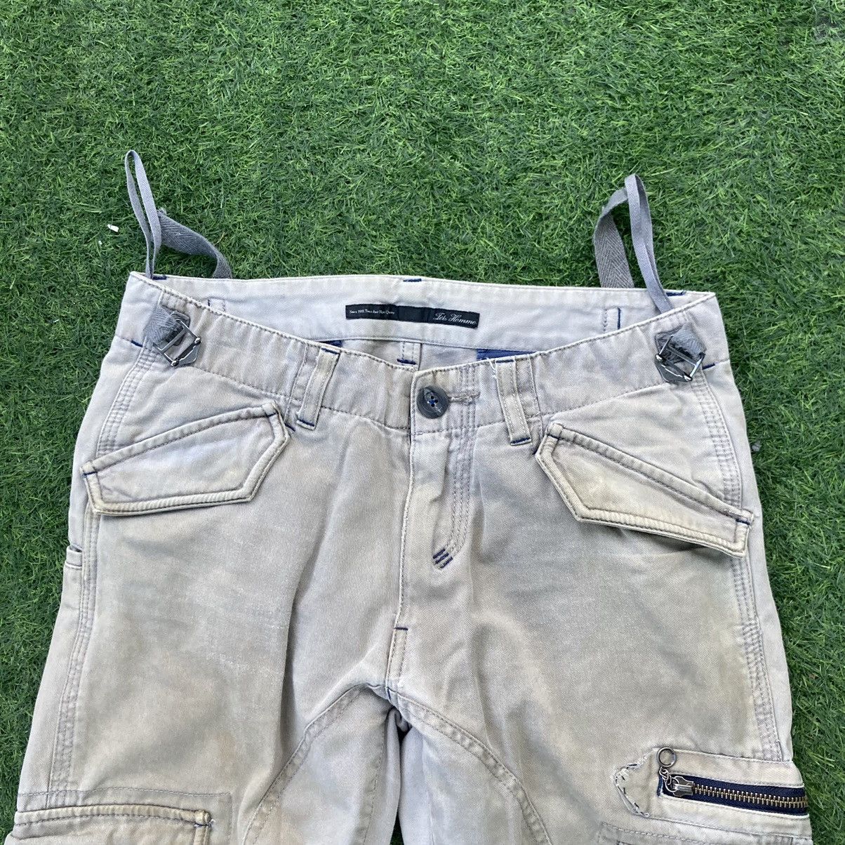 If Six Was Nine × Issey Miyake × Tete Homme DISTRESSED ISSEY MIYAKE TETE HOMME CARGO PANTS Size US 31 - 3 Thumbnail