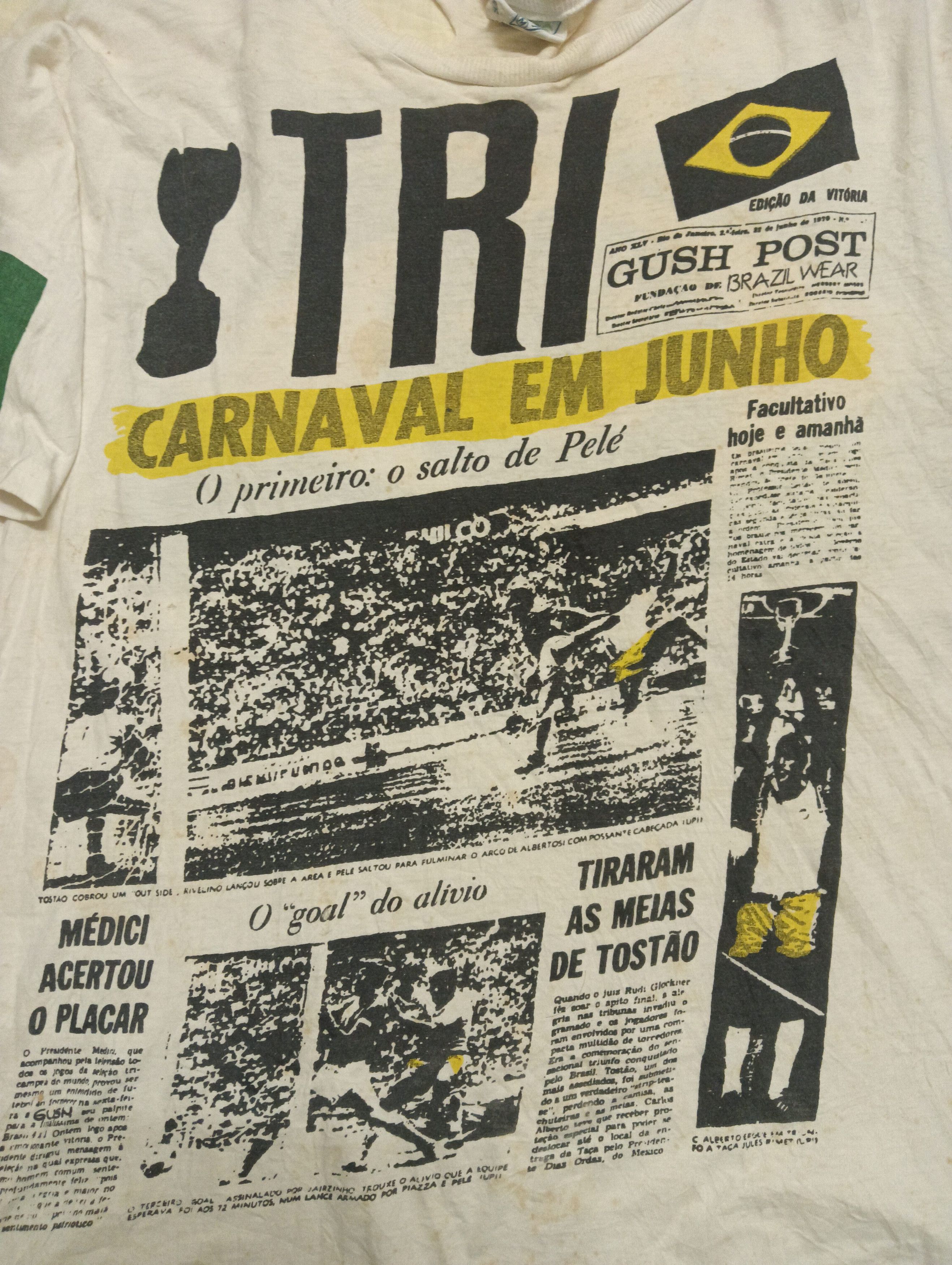 Other vintage Pele football legend newspaper print Size US XL / EU 56 / 4 - 1 Thumbnail