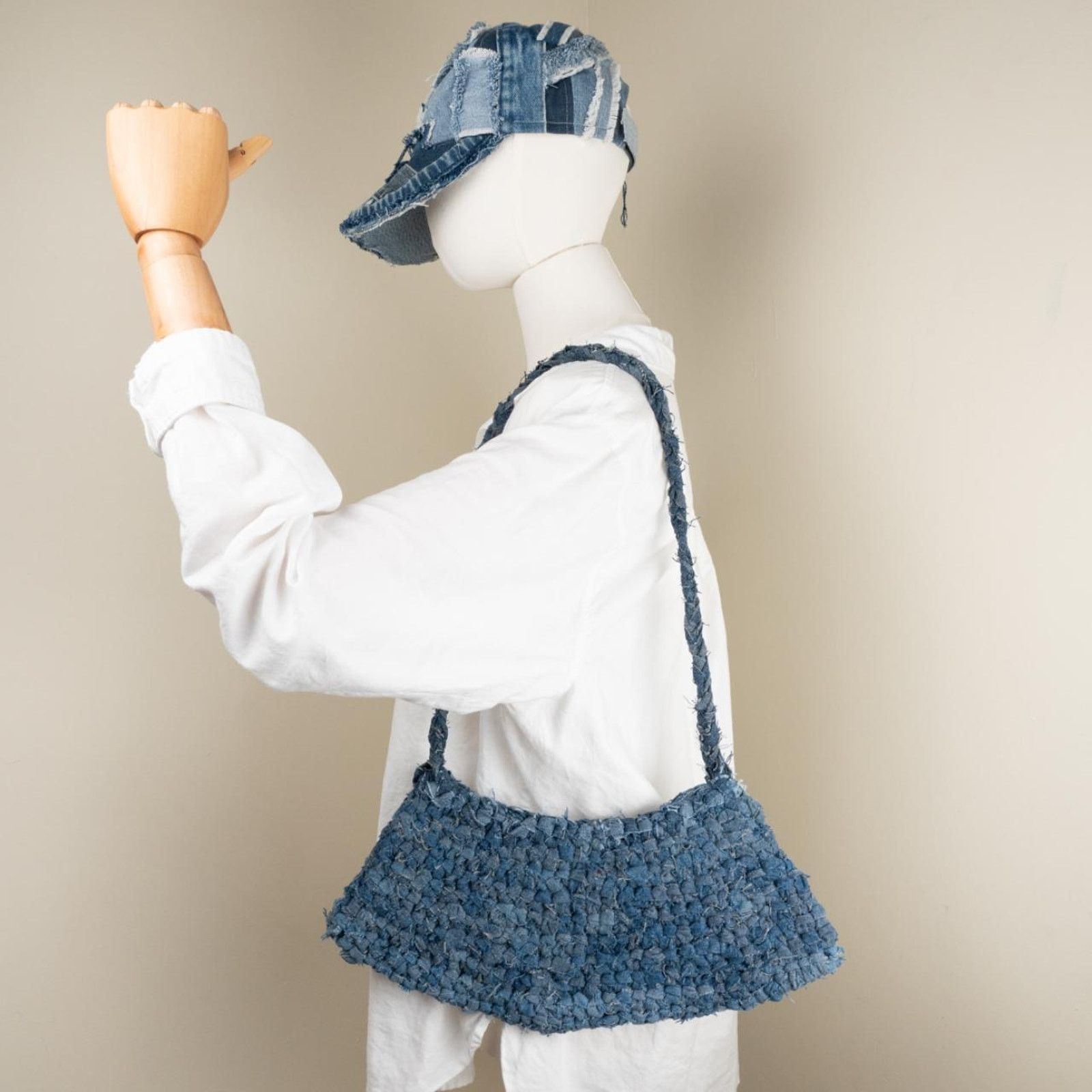 Carhartt Upcycled denim crochet bag Size ONE SIZE - 4 Thumbnail