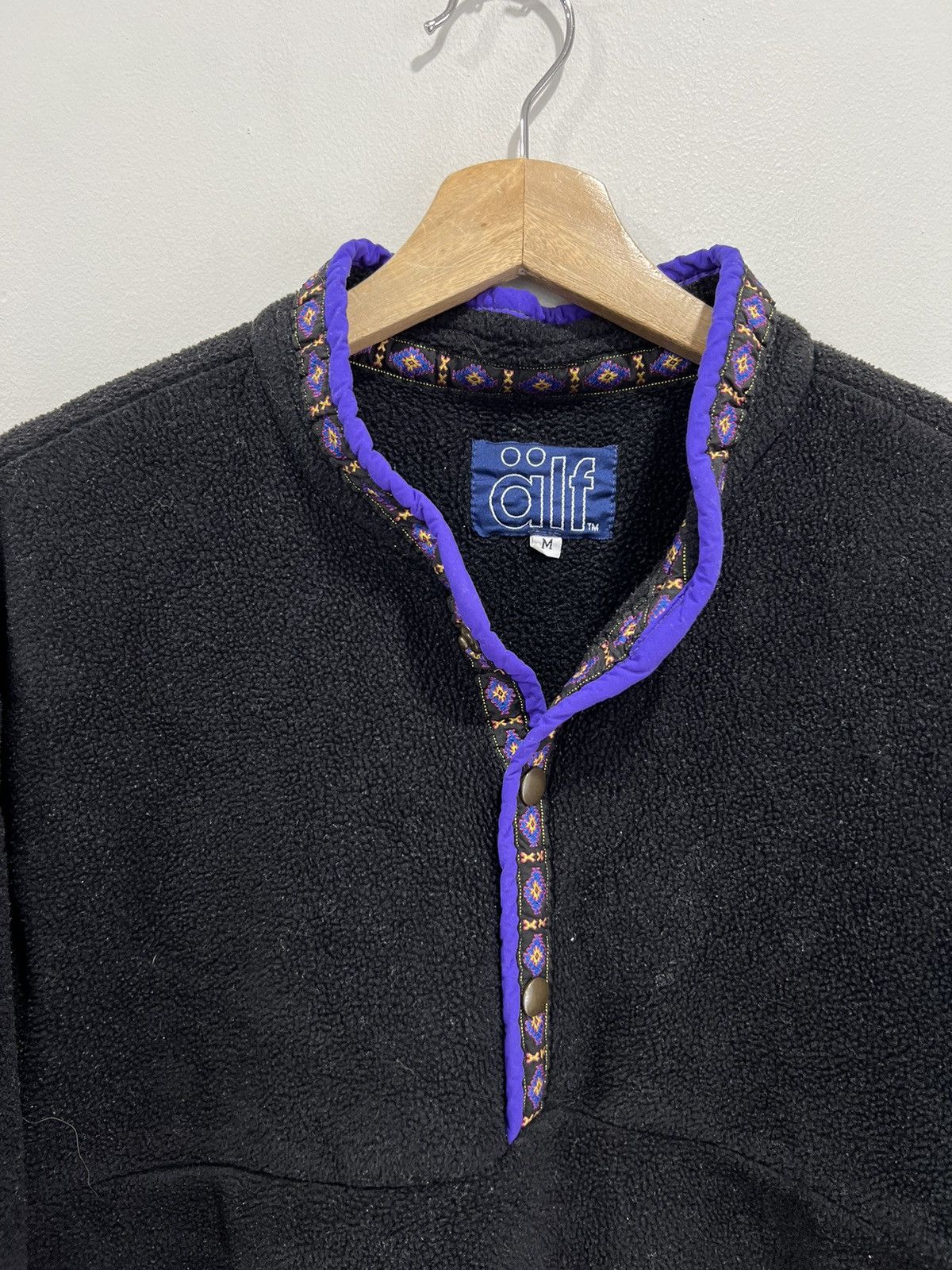 Japanese Brand Vtg 90s Alf Fleece Pullover Sweater Kuhl Deep Pile sherpa Size US M / EU 48-50 / 2 - 2 Thumbnail