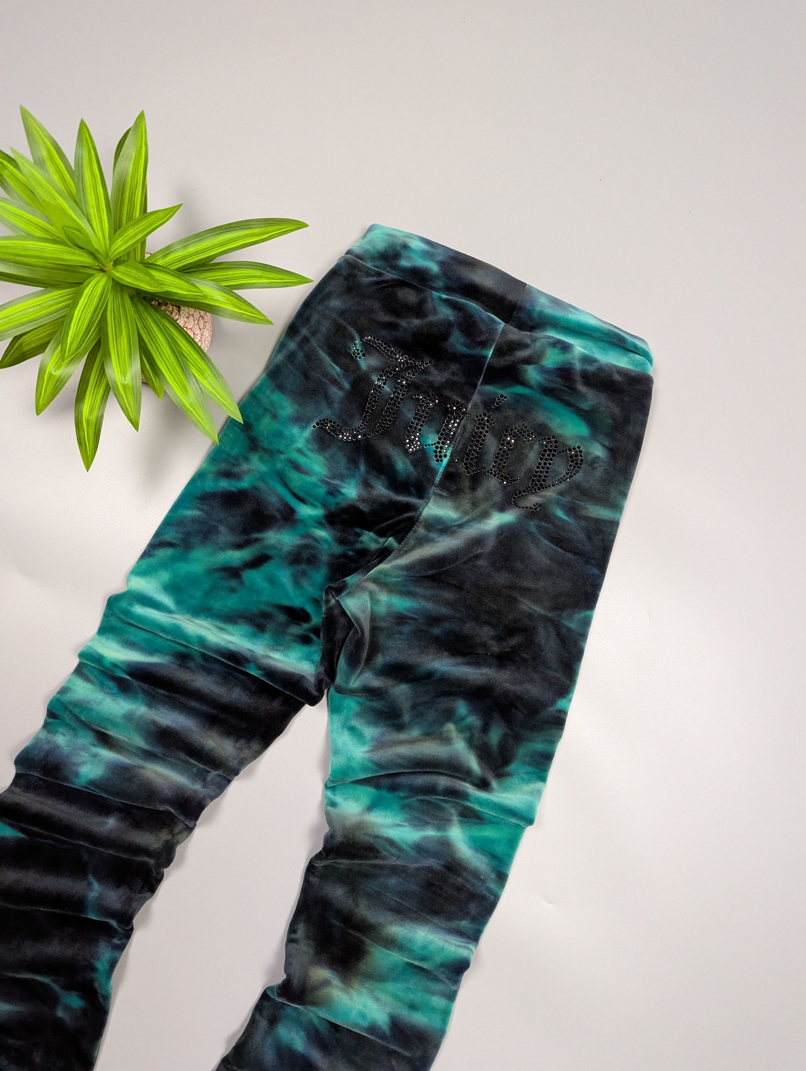 Juicy Couture Juicy Couture Women’s Tie Dye Flared High Waist Skinny Pants Size 33" - 3 Thumbnail