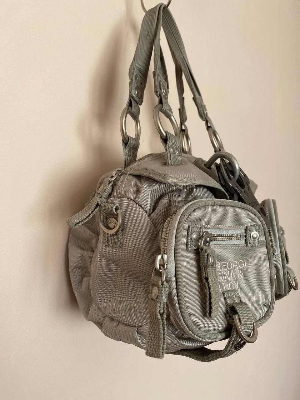Vintage George Gina Lucy Gimme 5 multipocket bag GGL y2k