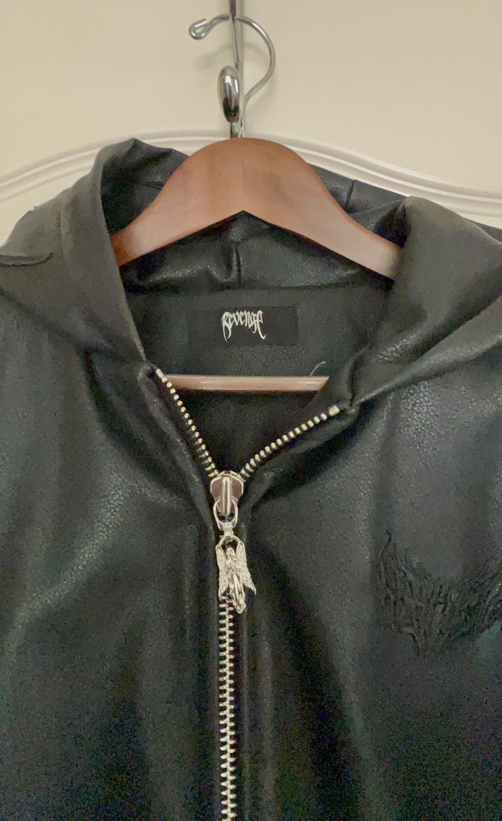Revenge Revenge Metal Embroidered Leather Padded Bomber Black Size US S / EU 44-46 / 1 - 7 Thumbnail