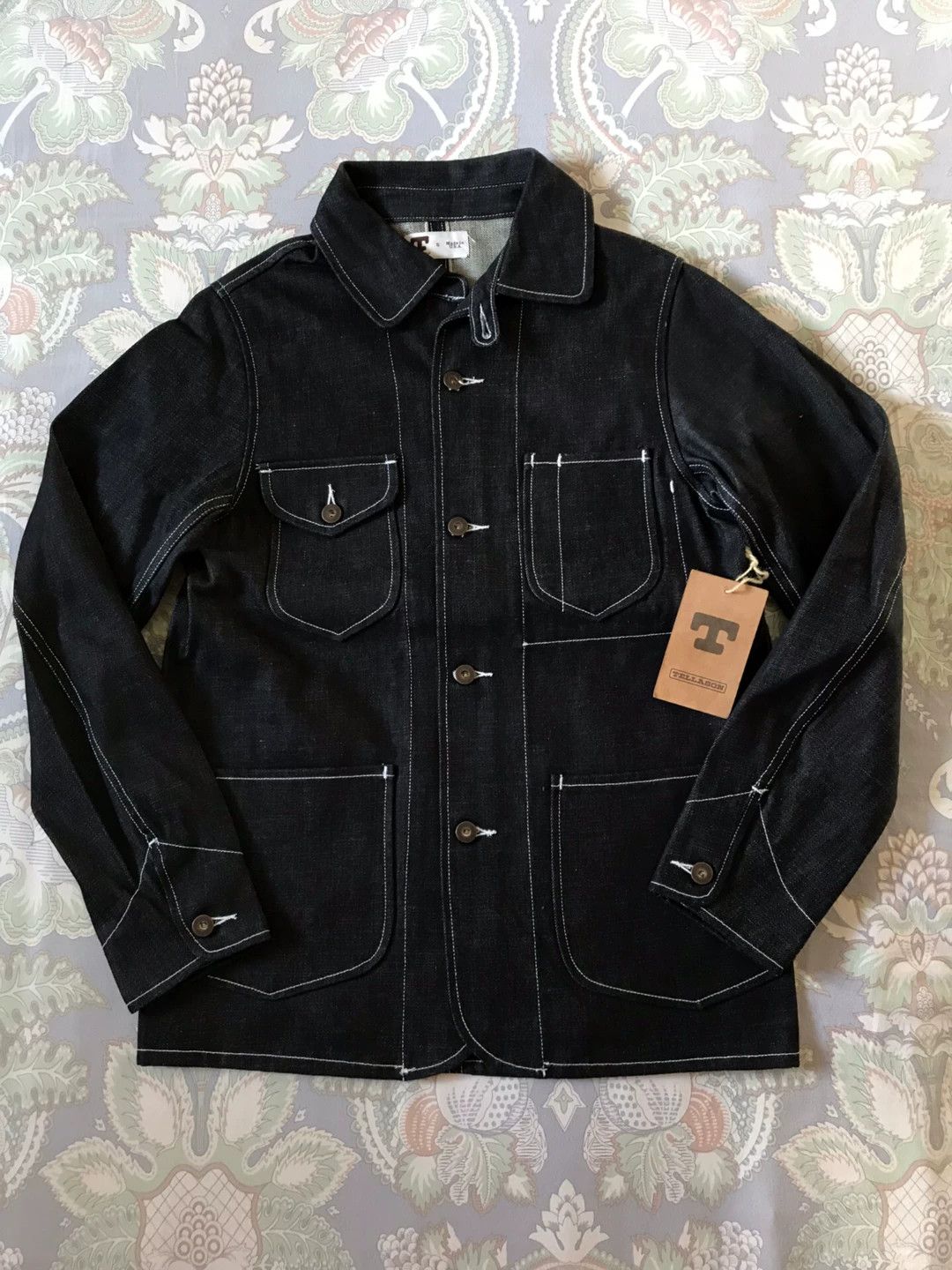 Tellason Tellason 1900 White Oak Denim Jacket Size US S / EU 44-46 / 1 - 1 Thumbnail