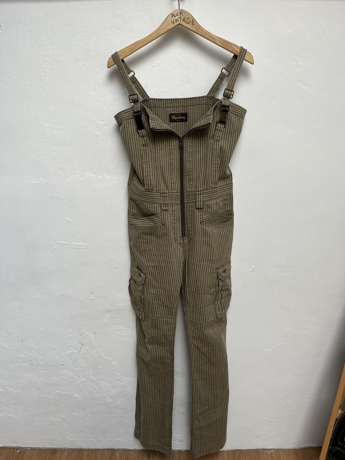 Hysteric Glamour × Japanese Brand Vintage Hysteric Glamour Jumpsuits overalls Hickory Stripe Size US 32 / EU 48 - 2 Thumbnail