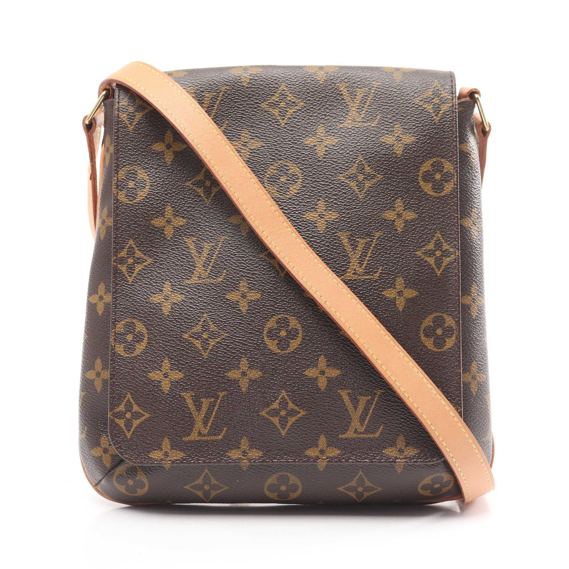 Louis Vuitton Louis Vuitton Musette Salsa Long Strap Monogram Shoulder Bag Leather Brown Size ONE SIZE - 1 Thumbnail