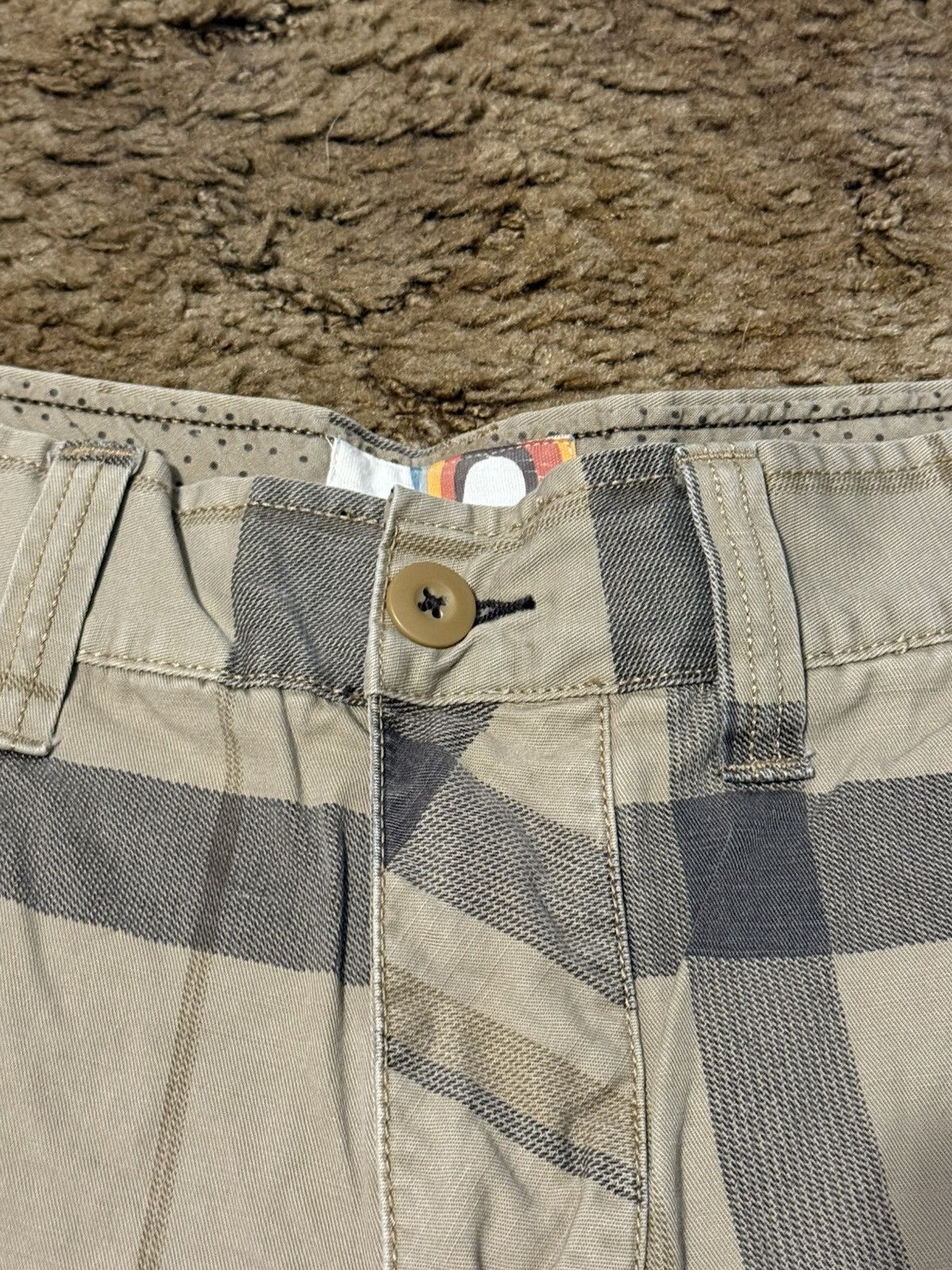 Vintage Vintage Y2K Op Khaki Plaid Skater Shorts Mens 30 Size US 30 / EU 46 - 4 Thumbnail