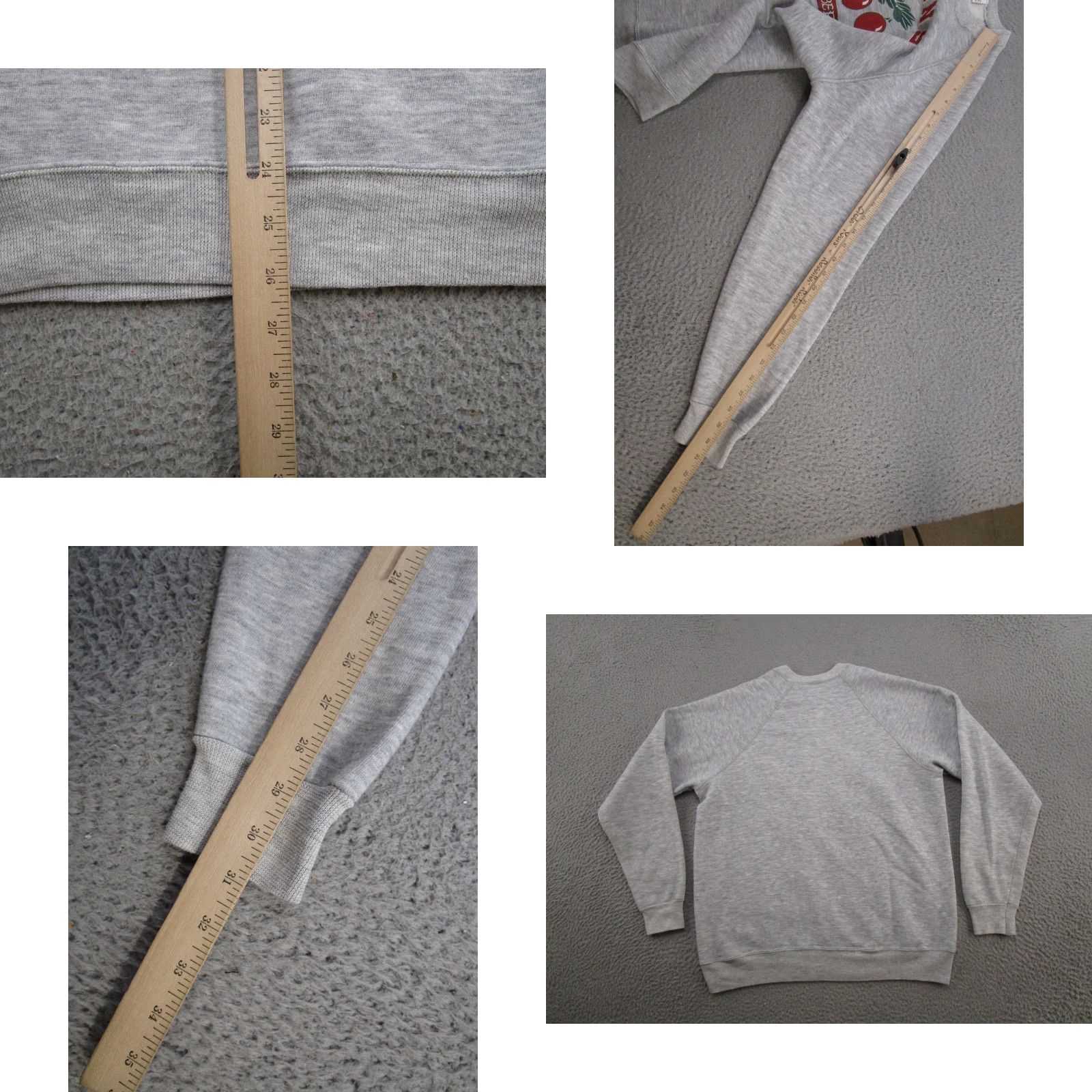 Vintage Vintage Wisconsin Cranberries Raglan Sweatshirt Crewneck 1988 Read Mens M Gray All Seasons Hooded 80s Sports Sweatshirt Size US M / EU 48-50 / 2 - 8 Thumbnail