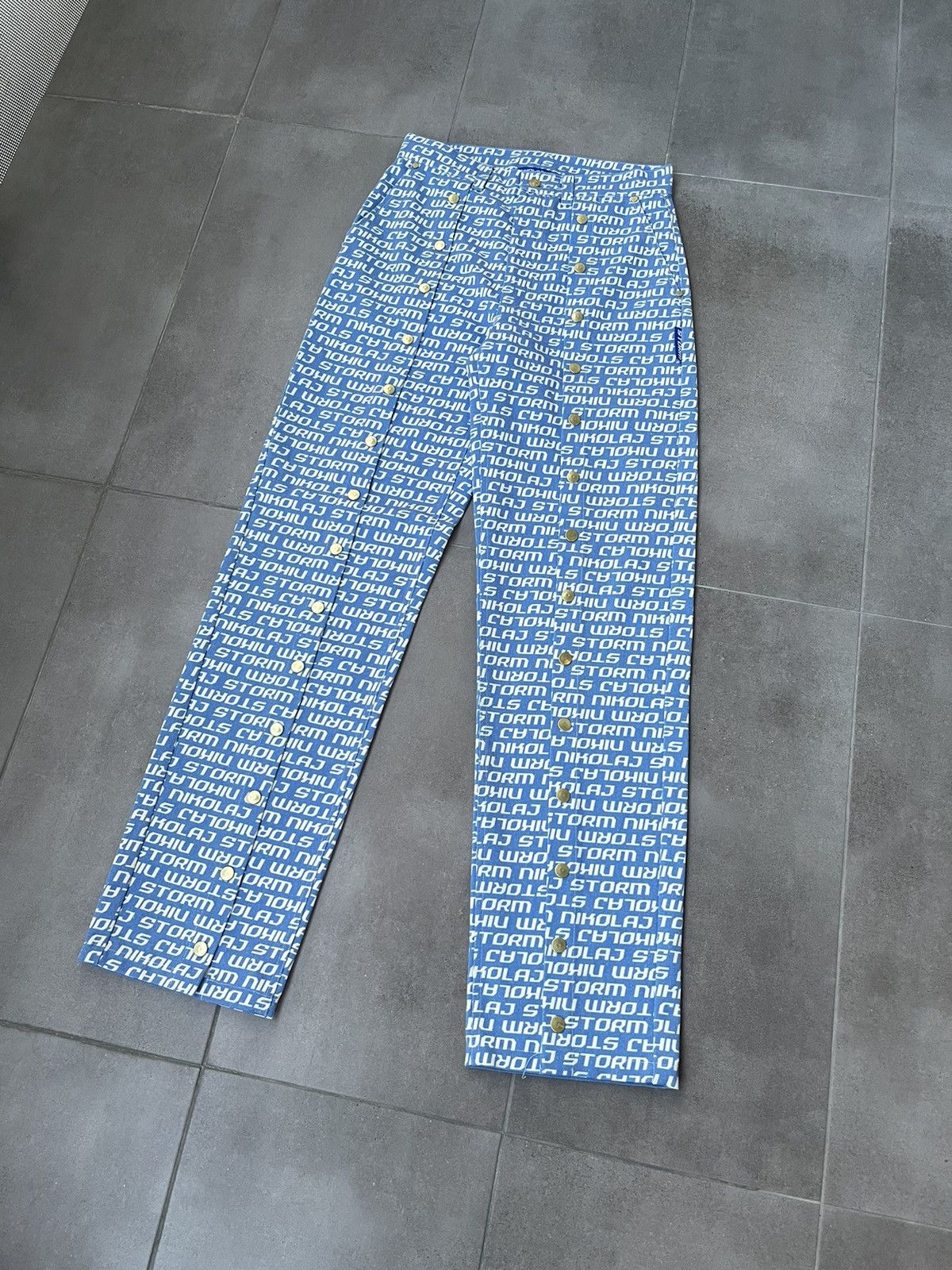 Other !DS! SS23 Nikolaj Storm Chaco Monogram Denim Pants Size US 30 / EU 46 - 5 Thumbnail