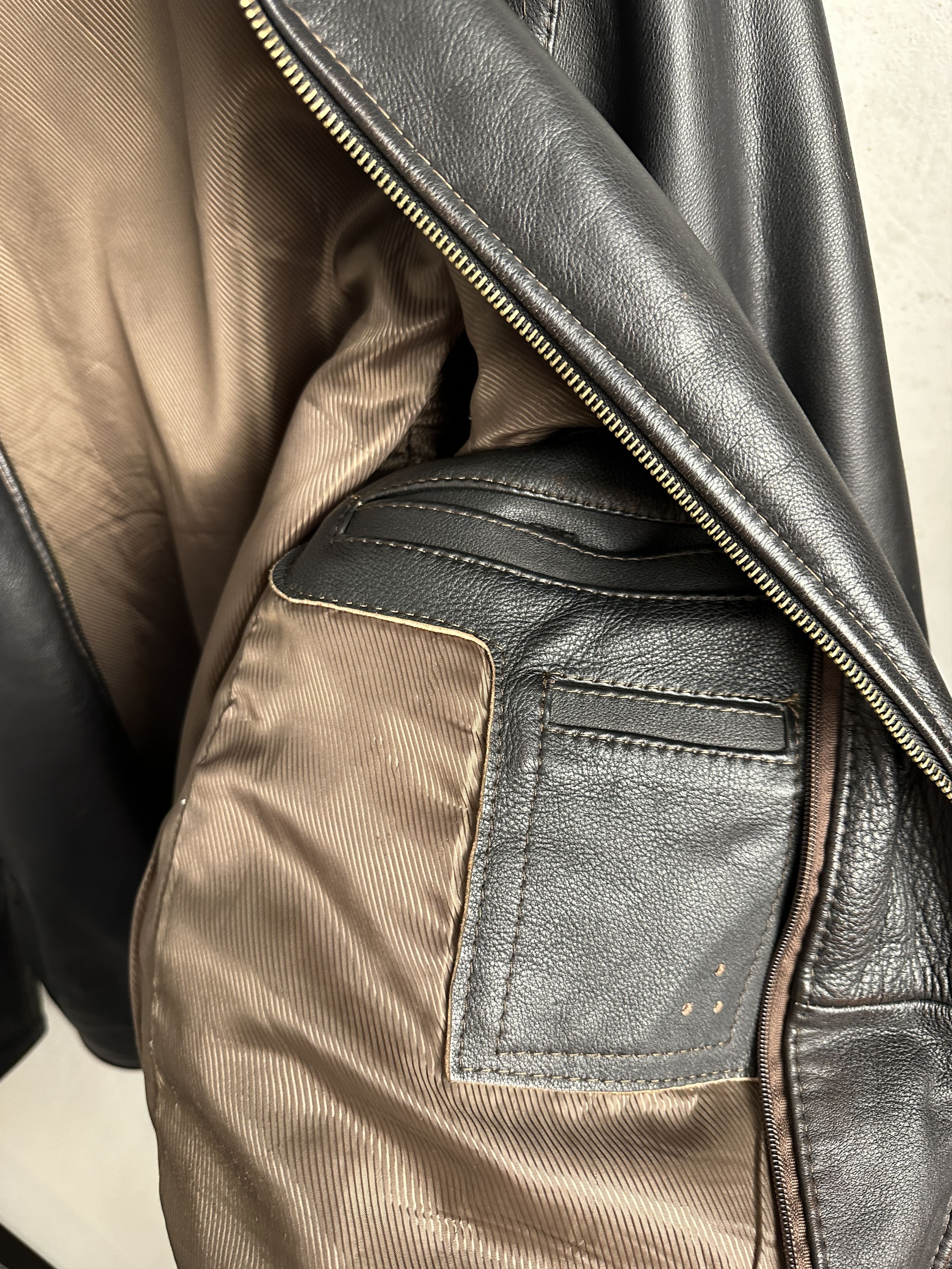 Vintage Wrangler Boxy Leather Jacket