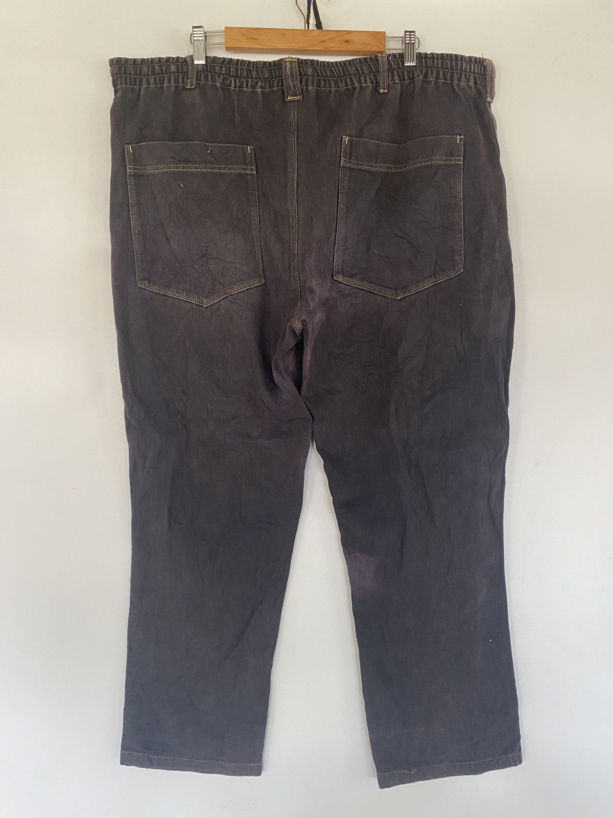 Japanese Brand Raton Laveur Loose Double knee Hip Hop Denim Pants Size US 44 / EU 60 - 2 Thumbnail