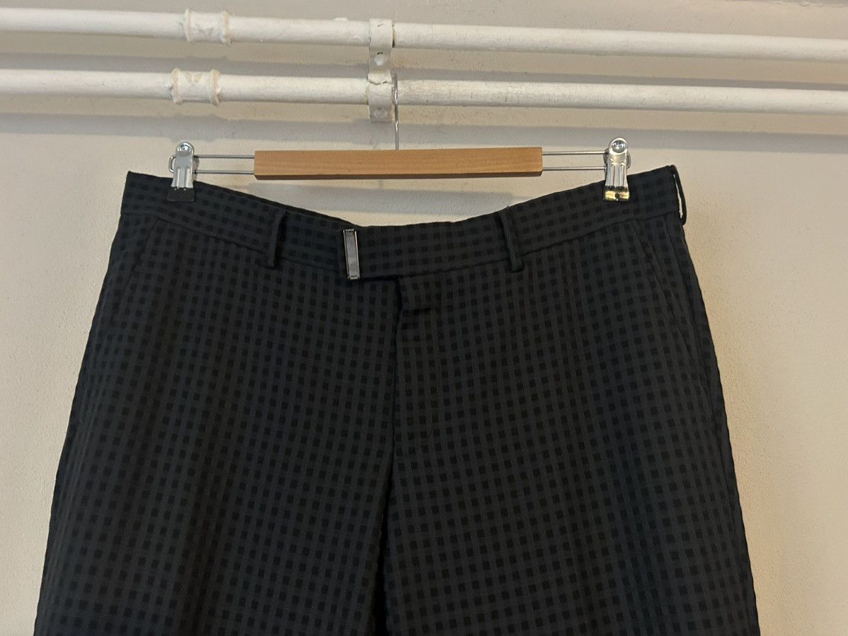 Gucci Wool Slim-Fit Trousers with Gingham Check and Zipped Ankles Size US 36 / EU 52 - 2 Thumbnail