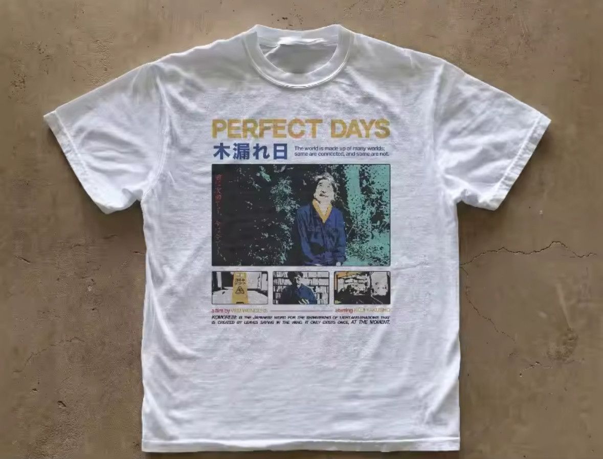 Japanese Brand Street Vintage Retro Perfect Day Movie Poster Graphic TShirt Size US L / EU 52-54 / 3 - 1 Thumbnail