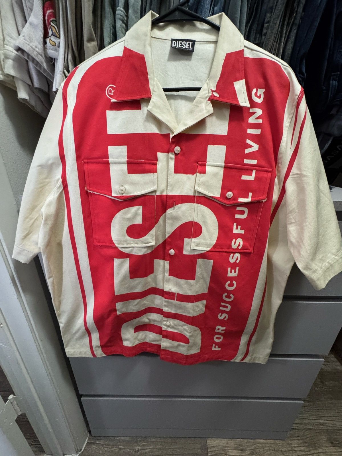Diesel Diesel button up Size US L / EU 52-54 / 3 - 2 Thumbnail