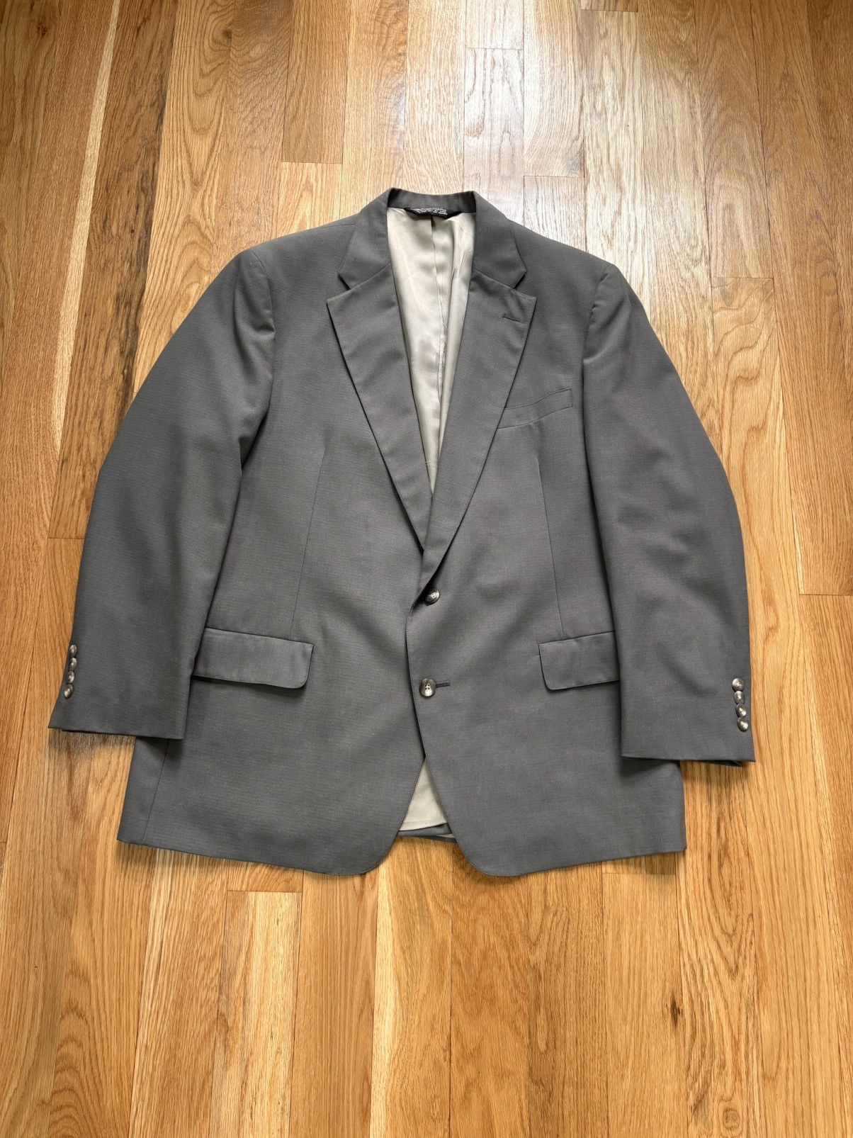 Stafford Stafford Executive Vintage 80s Made In USA Suit 46R 40X30 Size 46R - 2 Thumbnail