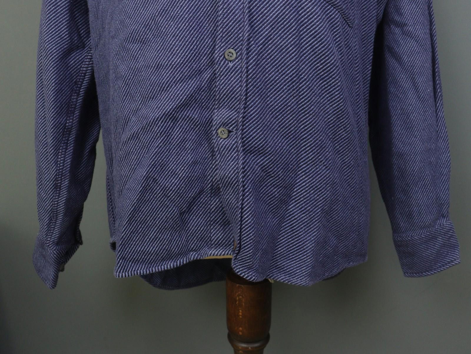Ermenegildo Zegna Zegna Navy Striped Cotton Button Down Shirt Size M Size US M / EU 48-50 / 2 - 3 Thumbnail