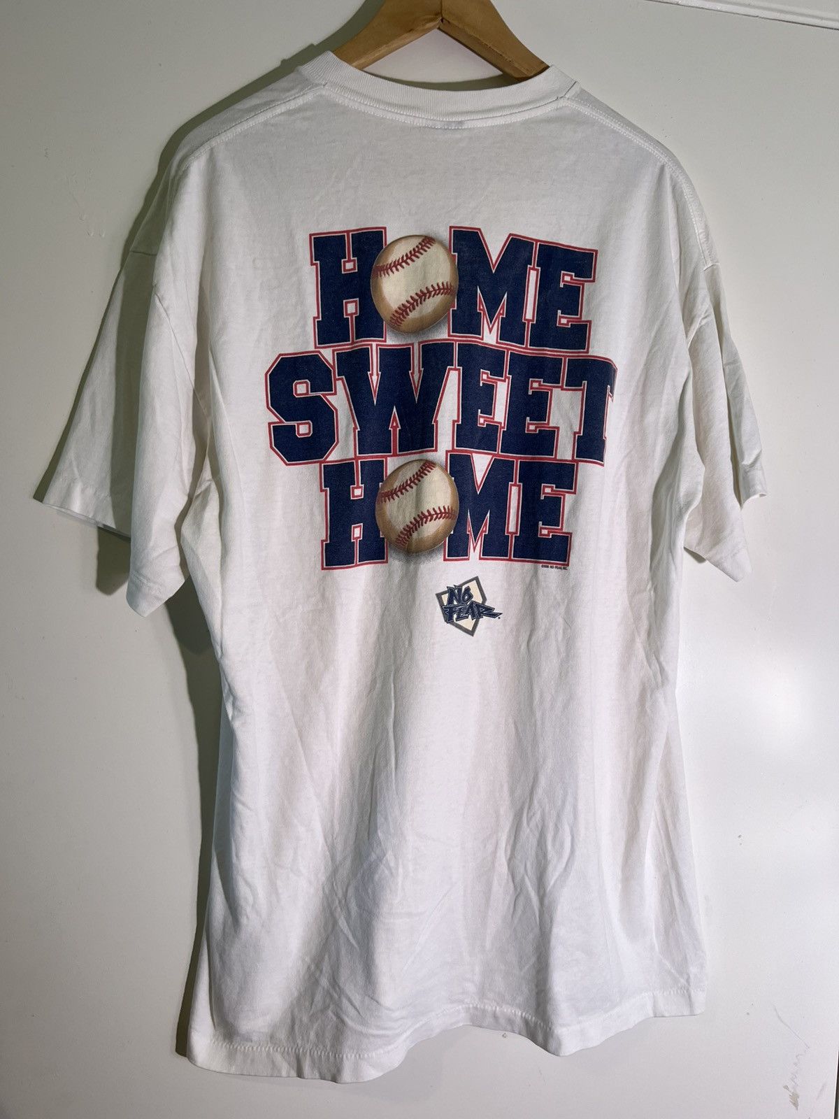 Vintage 90’s VTG Vintage No Fear Sweet Home Baseball Retro Tee Shirt Size US XL / EU 56 / 4 - 1 Thumbnail